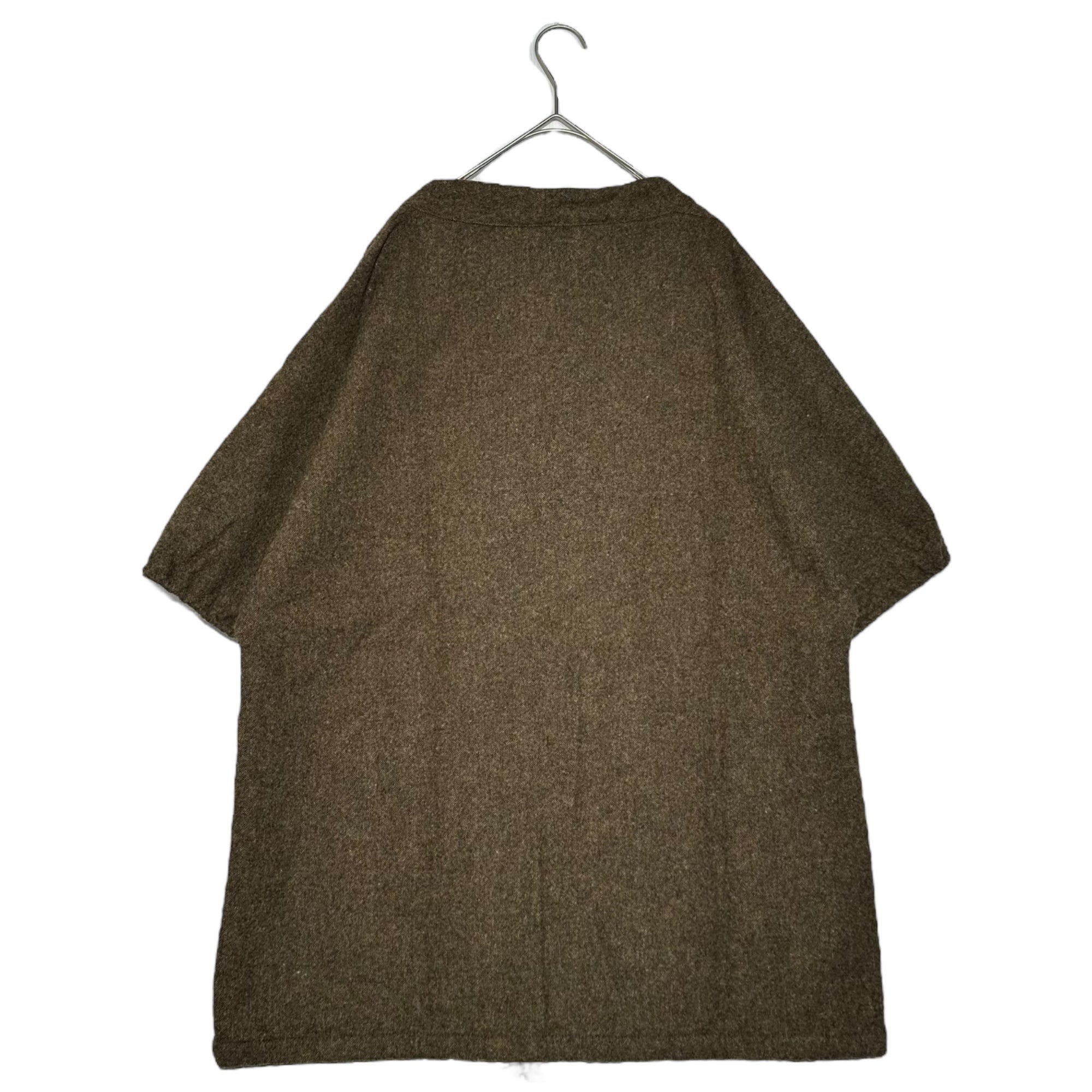 Engineered Garments(エンジニアードガーメンツ) S/S Smock -13oz Wool Flannel 半袖 ウール フランネル スモック M ブラウン プルオーバー