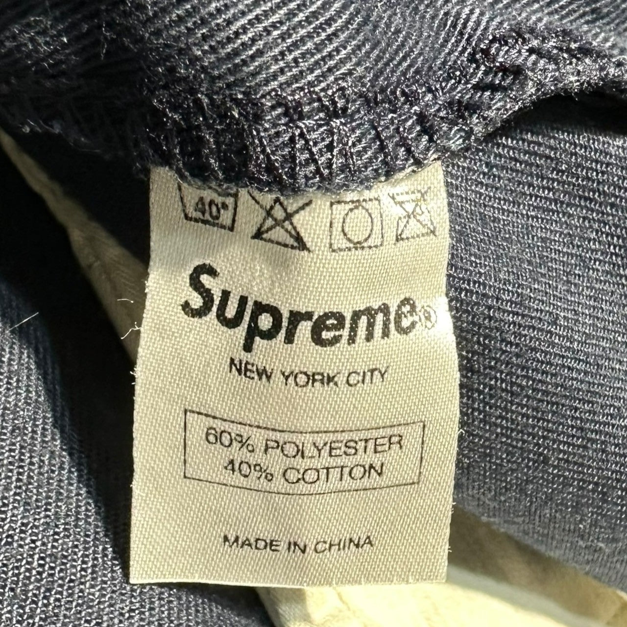 SUPREME(シュプリーム) basic chino pants ベーシック チノパン パンツ W32 ネイビー