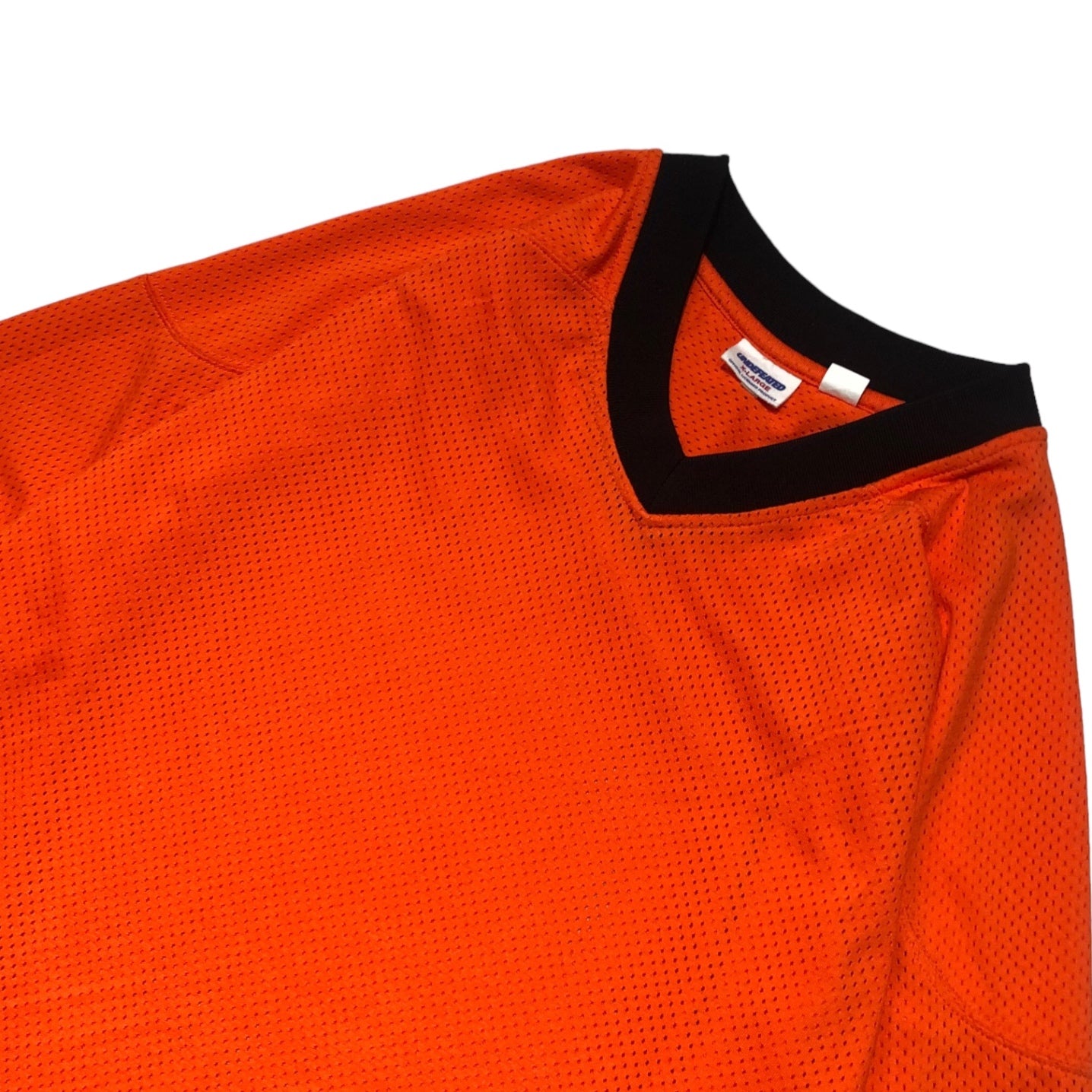 UNDEFEATED(アンディフィーテッド) mesh hockey shirt メッシュ ホッケーシャツ XL オレンジ
