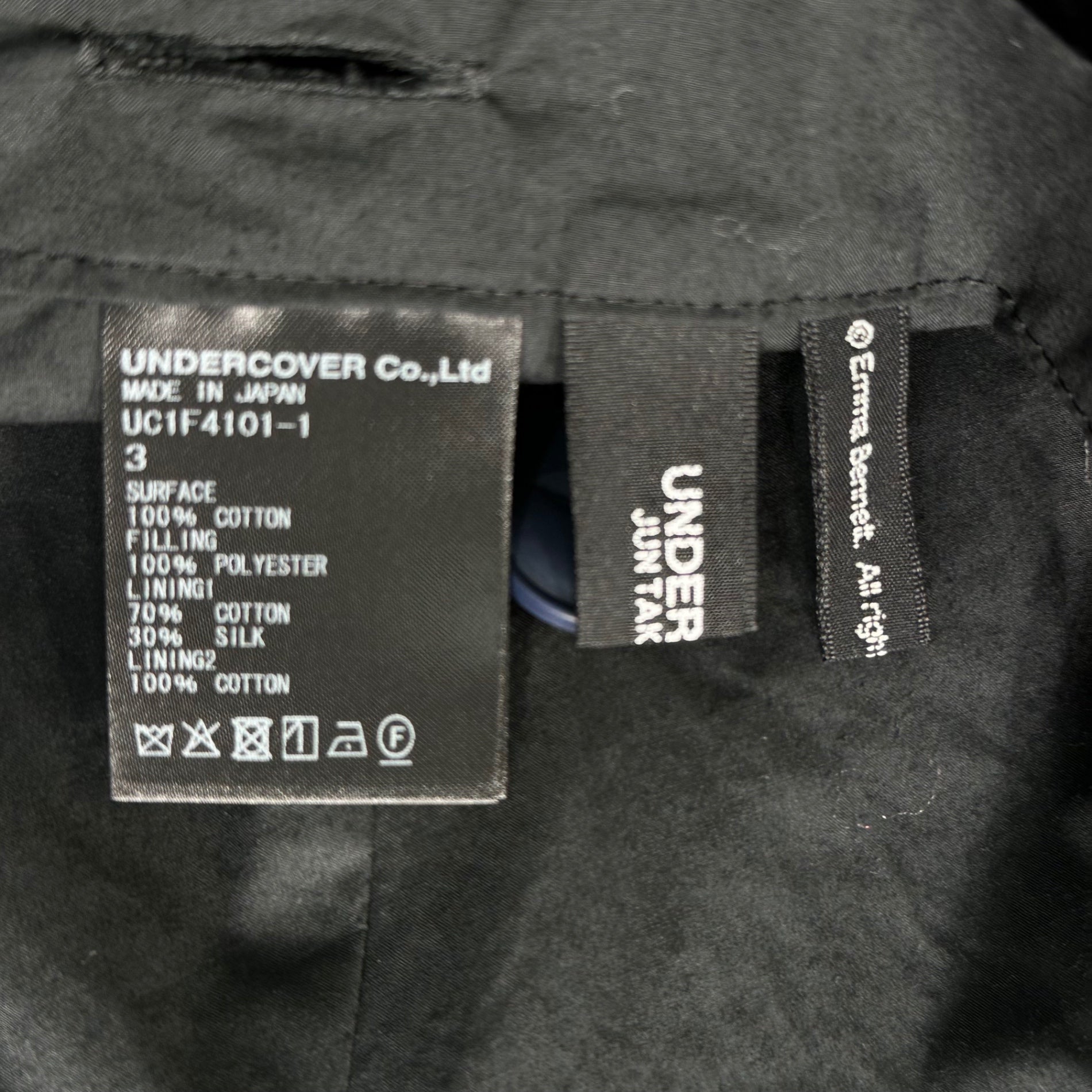 UNDERCOVER(アンダーカバー) 26SS But Beautiful 4.5 Floral Jacket バット ビューティフル フローラル ジャケット UC1F4101-1 3(L程度) ブラック×マルチカラー 参考定価176,000円(税込) 完売品