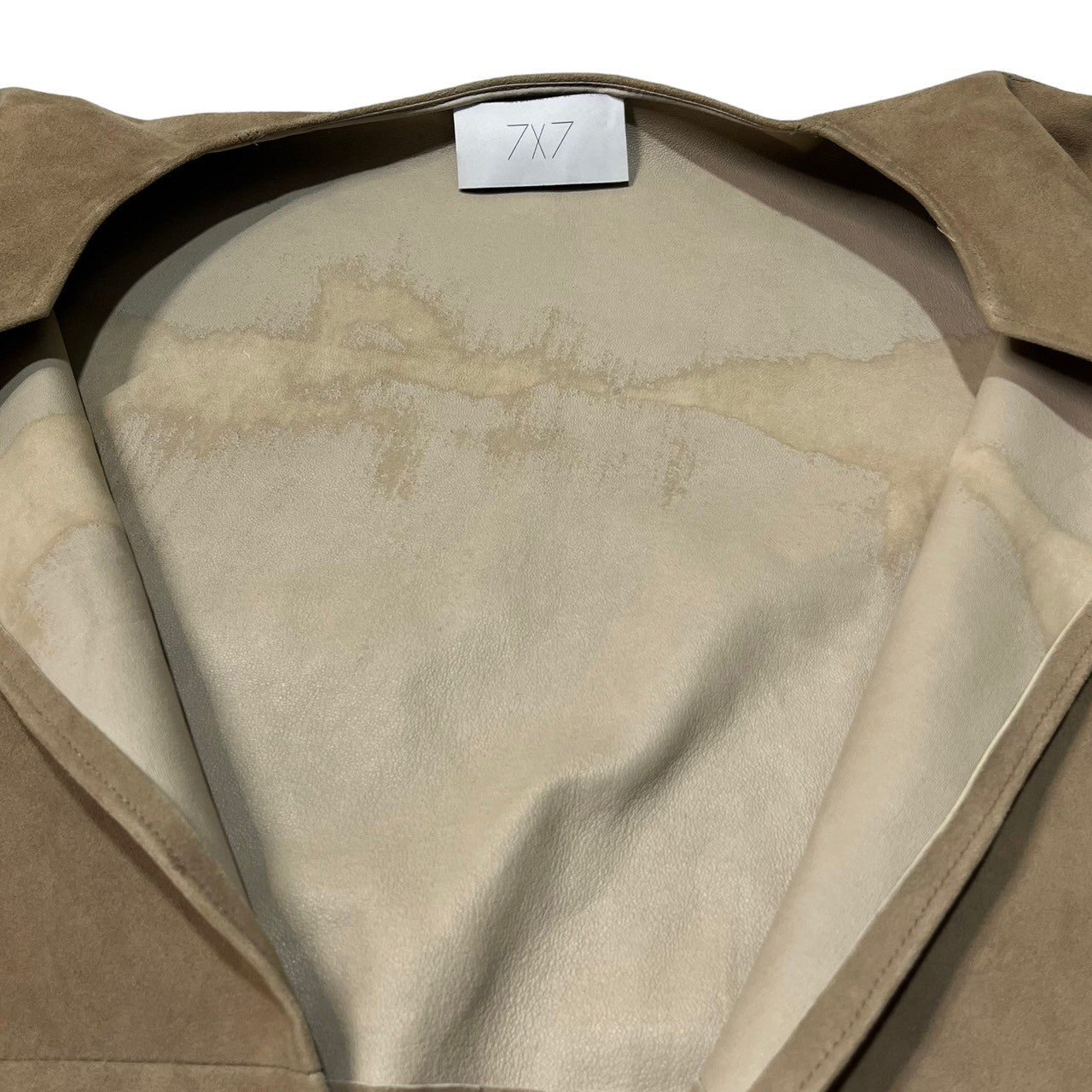 SEVEN BY SEVEN(セブンバイセブン) 16SS Vareuse type sheep skin pullover ヴァルーズタイプ シープスキン プルオーバー シャツ SS2016-7X7LTS SIZE S ベージュ