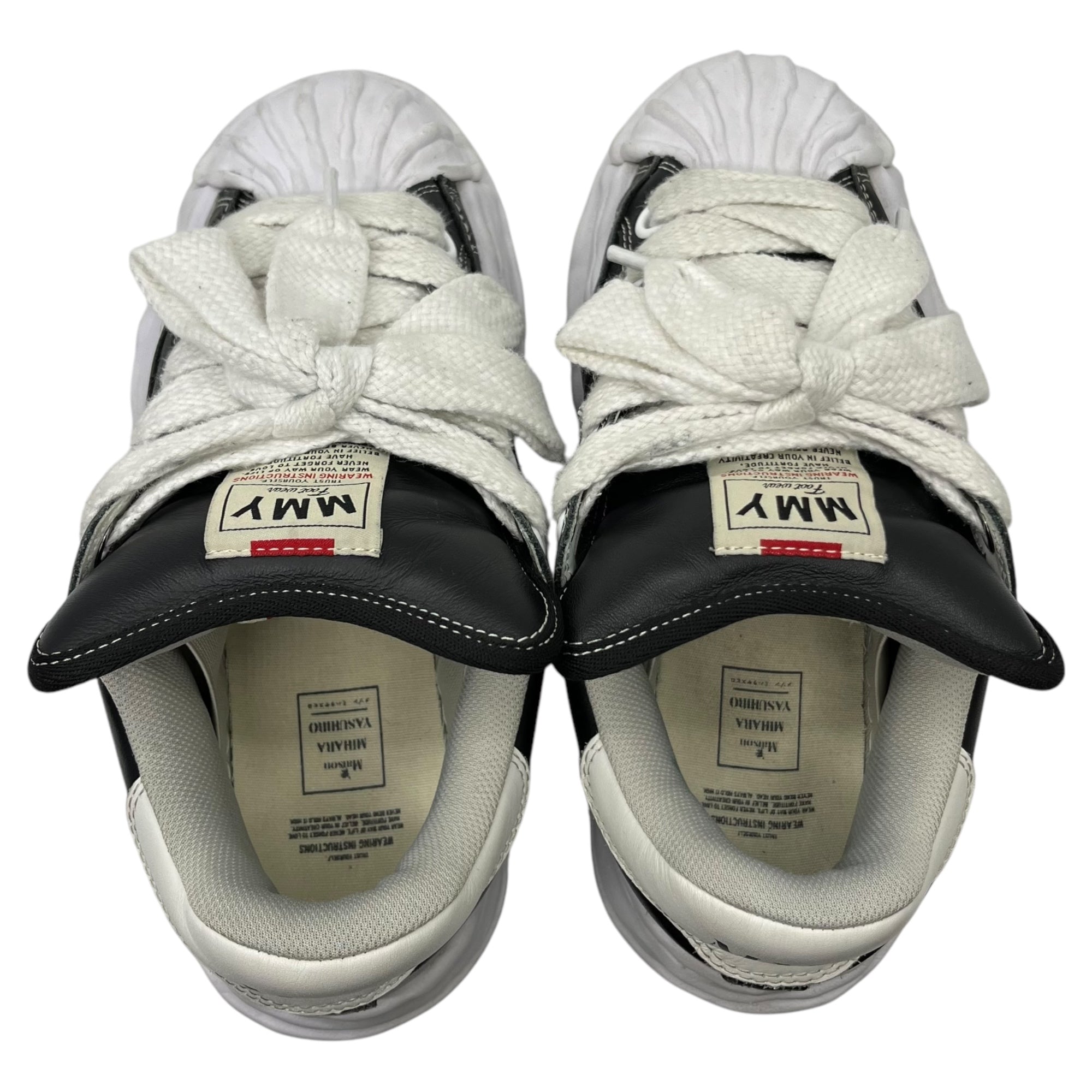 Maison MIHARA YASUHIRO(メゾンミハラヤスヒロ) "BLAKEY" original stc sole leather puffer Low-Top sneaker ブレイキ― レザー スニーカー A12FW723 42(26.5cm程度) ブラック 箱付