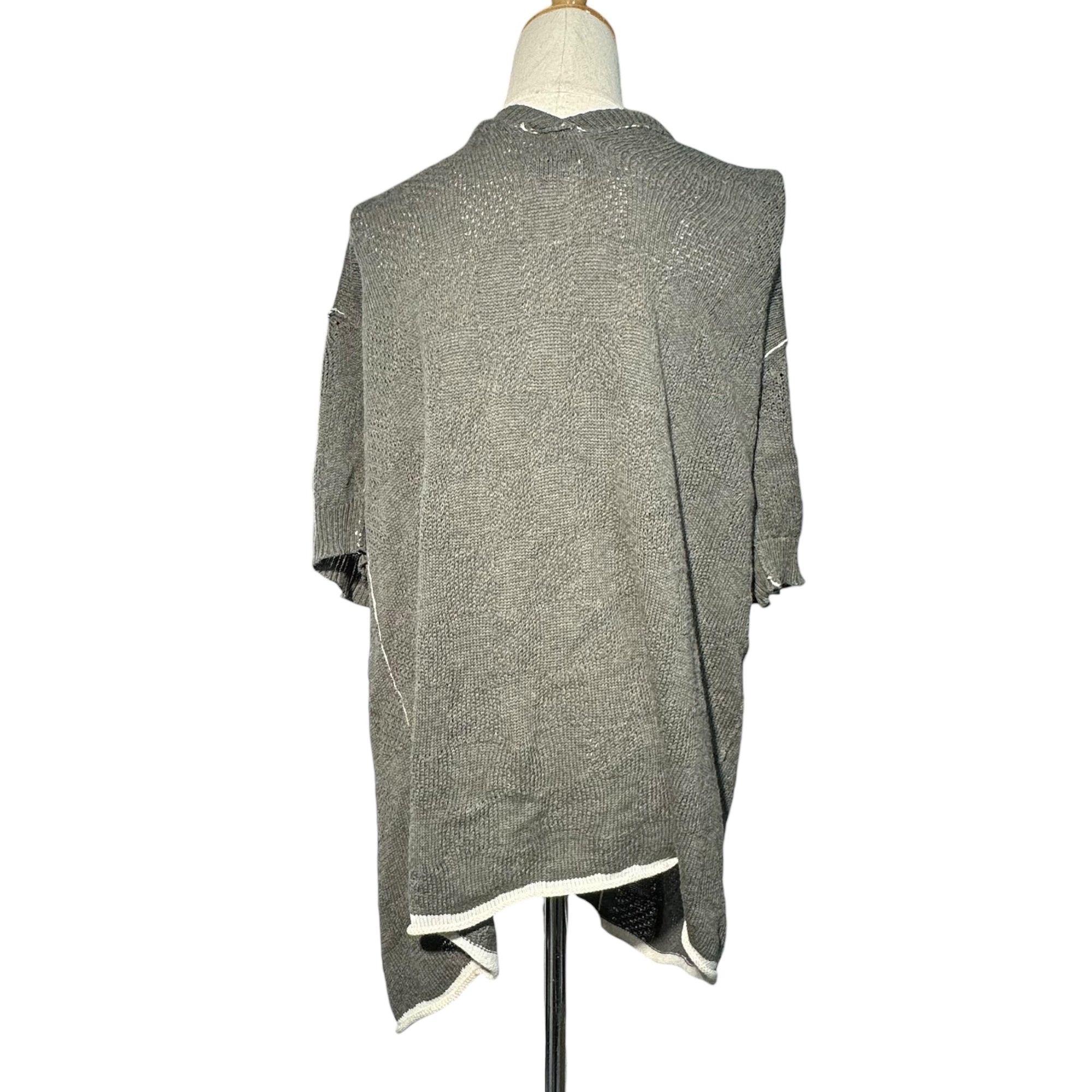 Y's(ワイズ) Shaped Sleeveless Cotton Knit Dress 変形 ノースリーブ コットン ニット ワンピース YO-K05-070 2 グレー サロペット