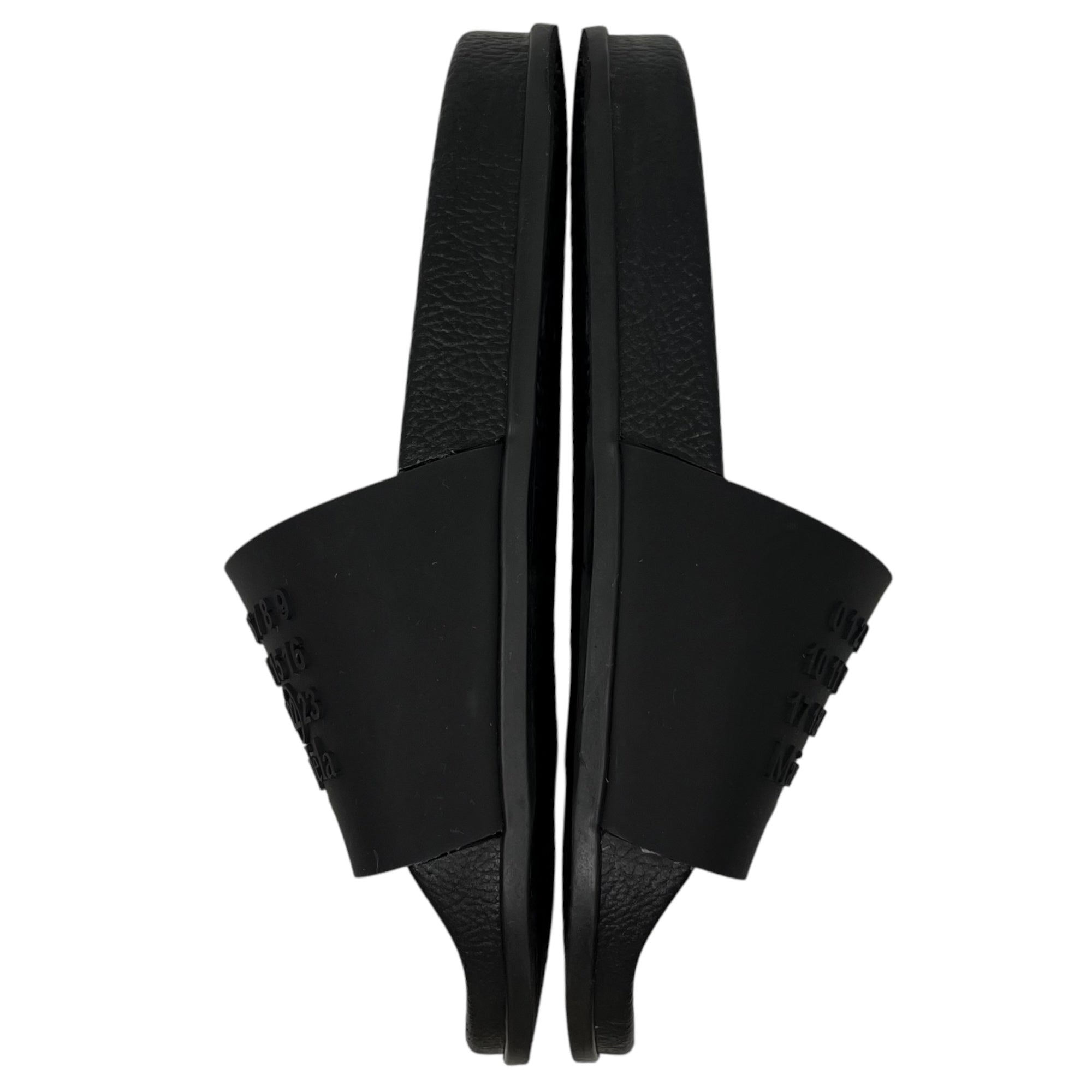 MAISON MARGIELA(メゾンマルジェラ) 20SS Calendar logo slide sandals カレンダーロゴ スライド サンダル S57WX0024 40(25.5~26cm程度) ブラック シャワー ラバー レザー