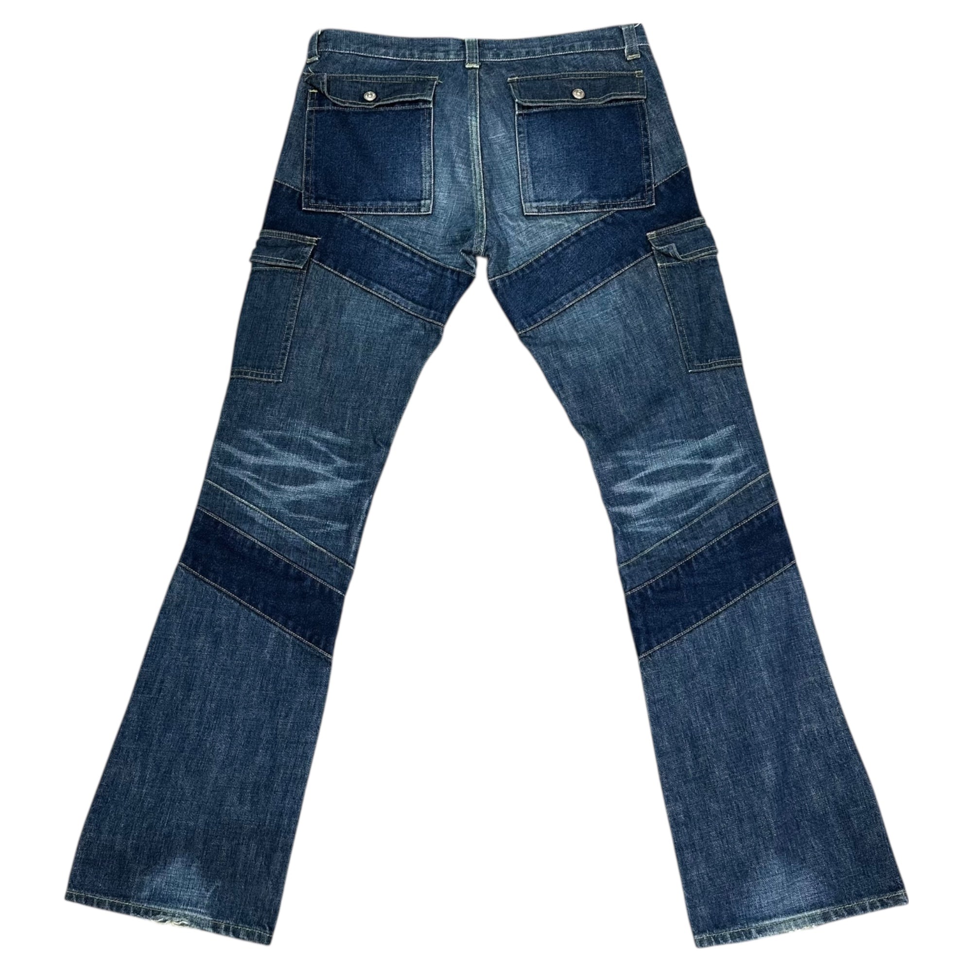 UNDERCOVER(アンダーカバー) 01AW DAVF Period Patchwork Denim Cargo Pants DAVF期 パッチワーク デニム カーゴ パンツ S313 M インディゴ