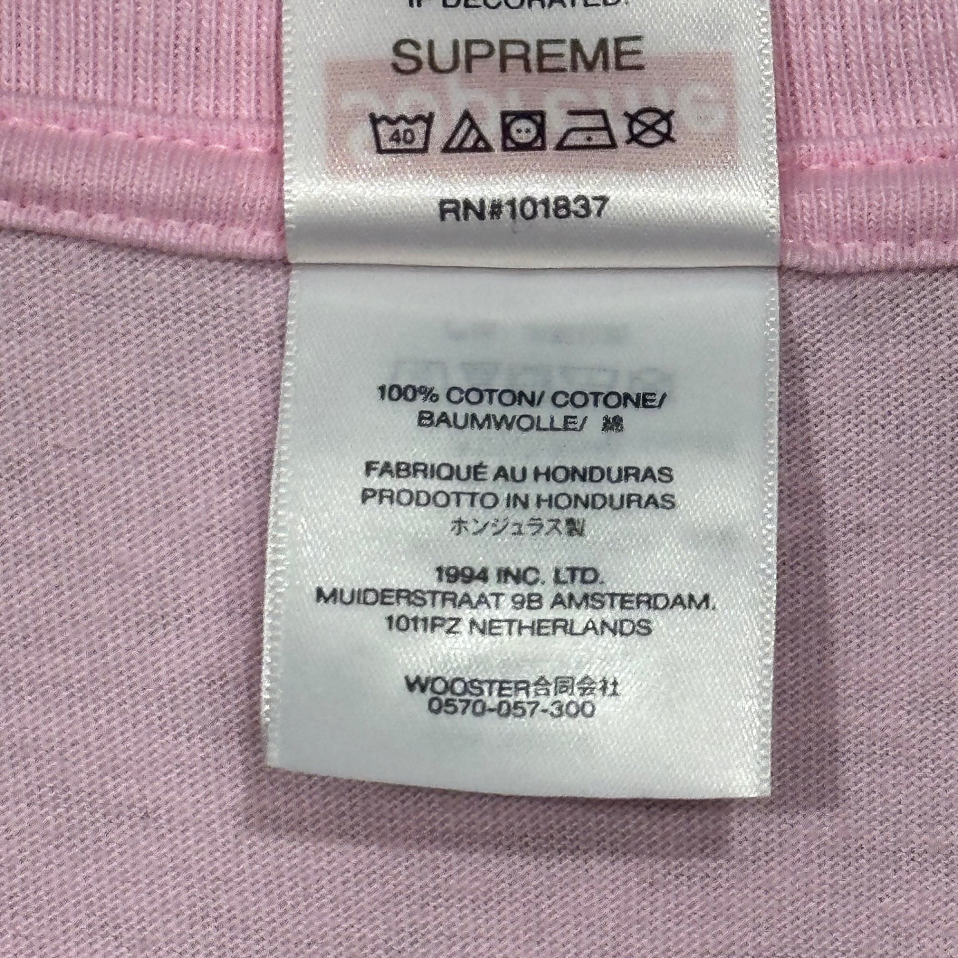 SUPREME(シュプリーム) 2026SS Origami Tee 折り紙 Tシャツ L ピンク