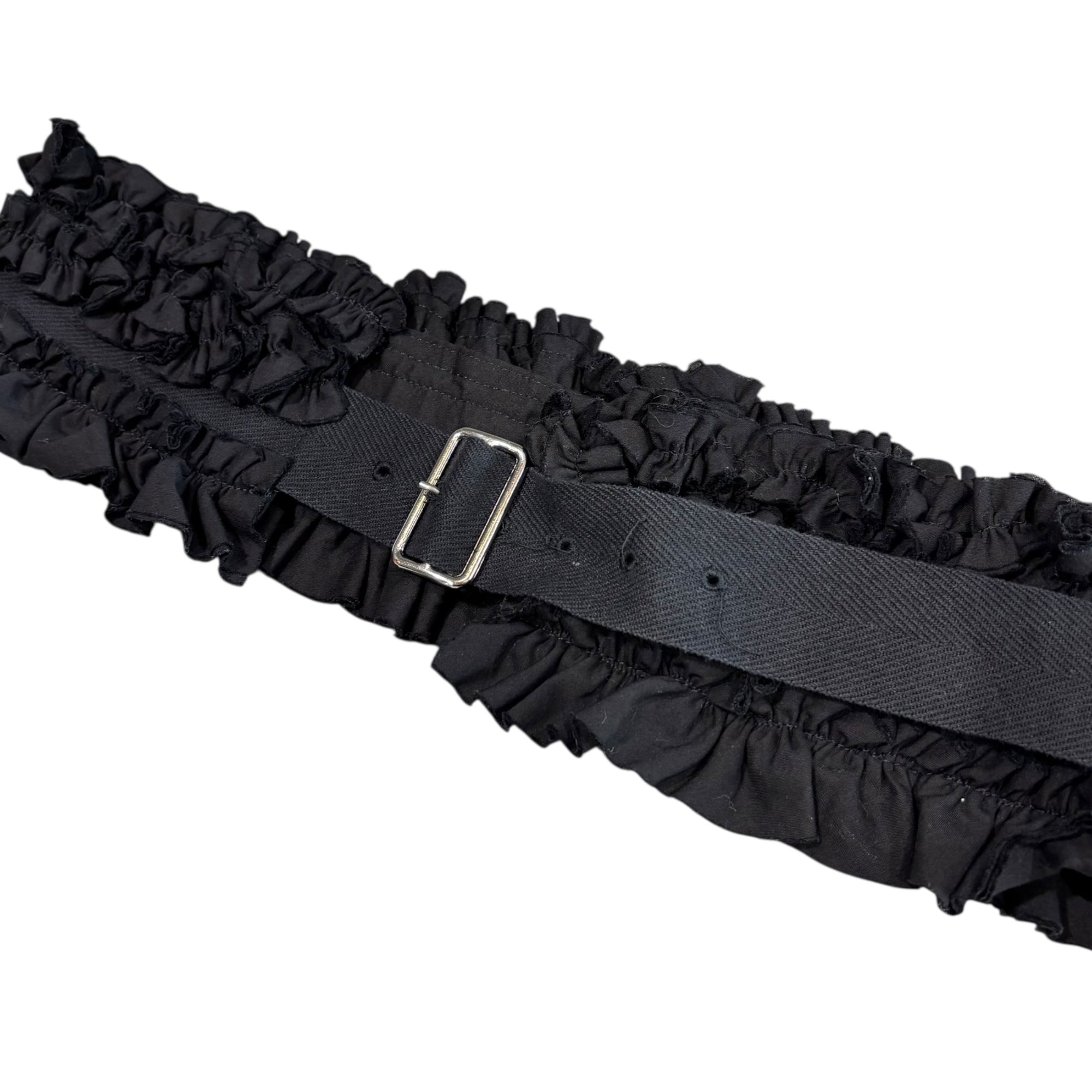 tricot COMME des GARCONS(トリココムデギャルソン) Vintage Frill Belt ヴィンテージ フリル ベルト ブラック