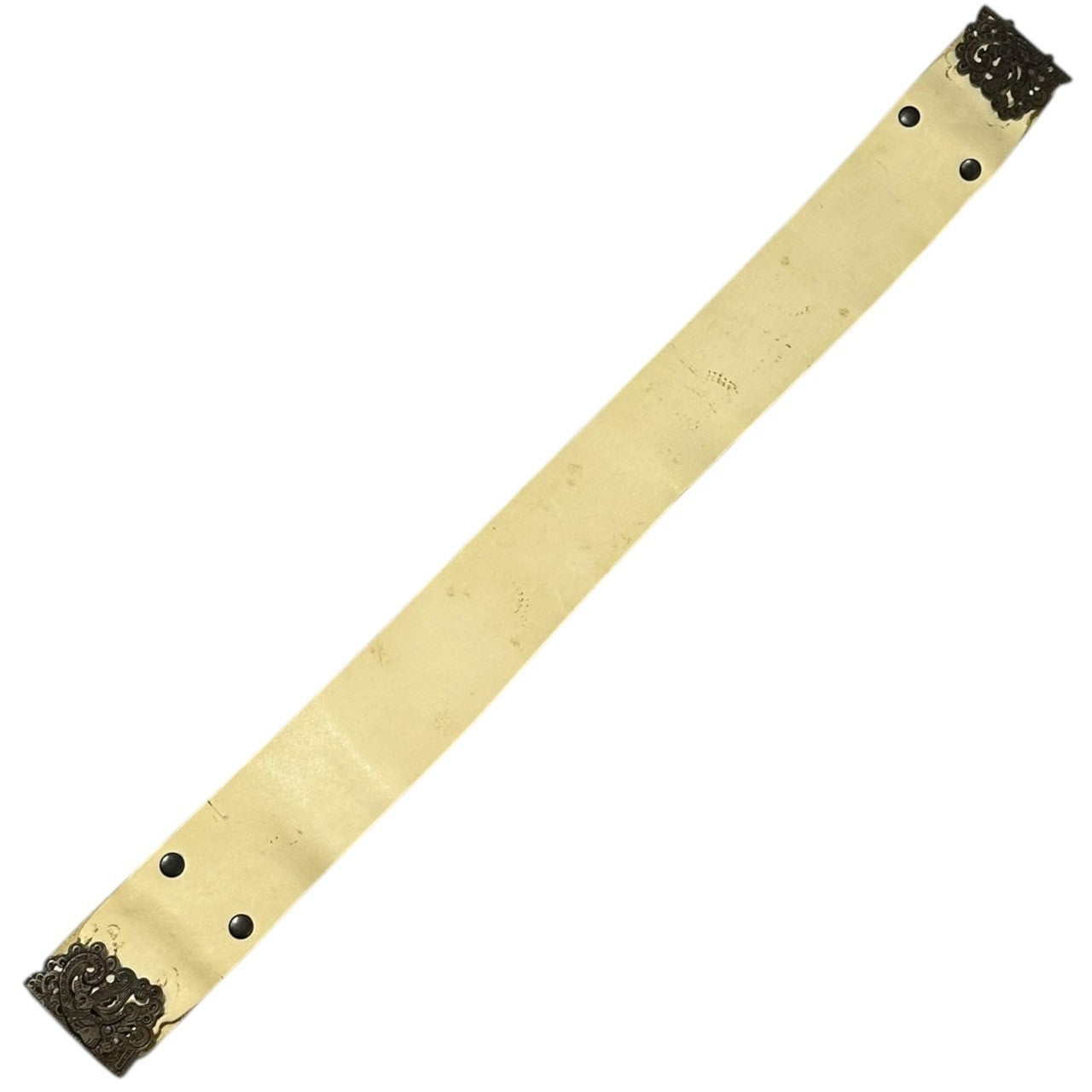 DIESEL(ディーゼル) 00's Ethnic buckle leather belt エスニック 民族調 バックル レザー ベルト Y2K アイボリー