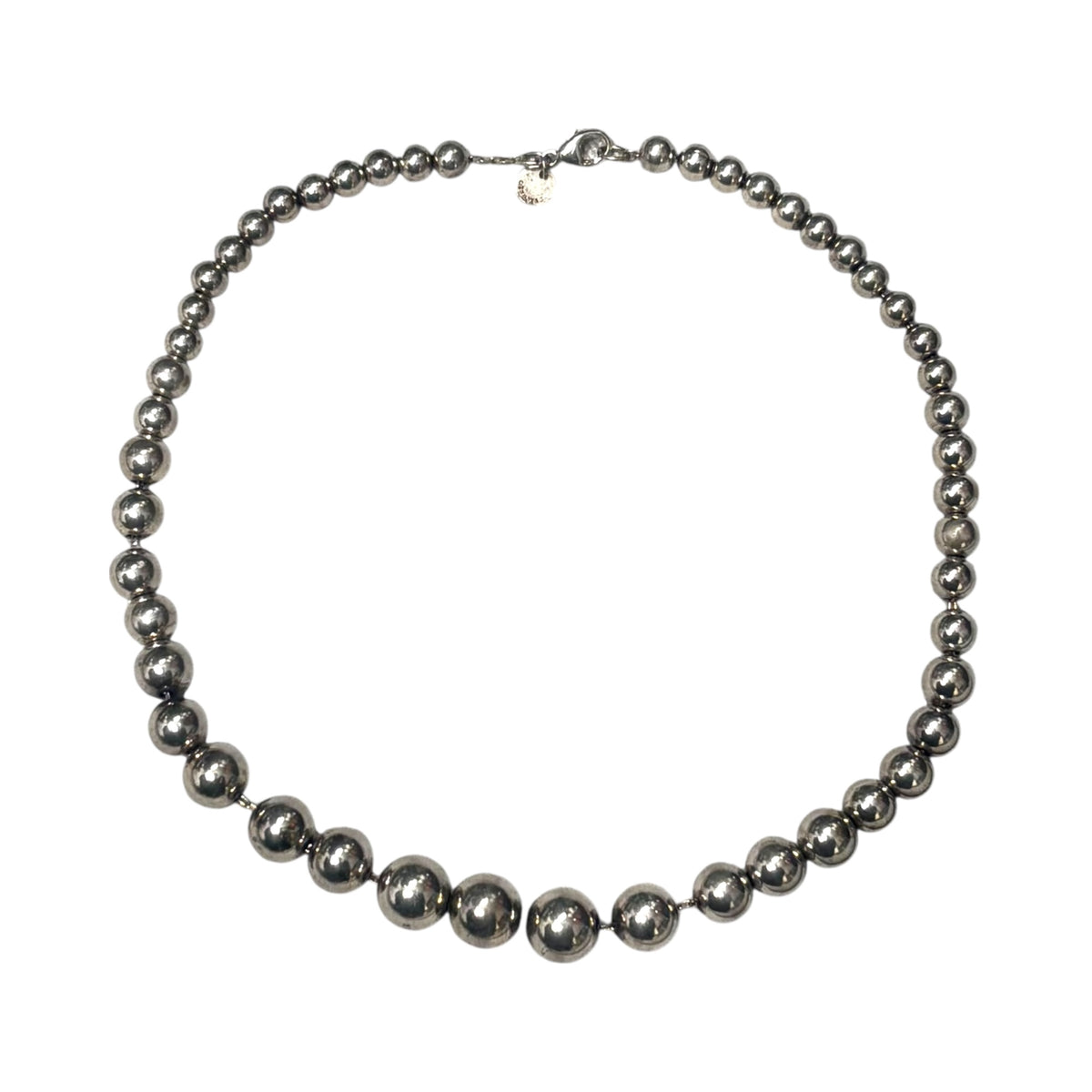Tiffany ハードウェア ラップ ネックレス シルバー ボール カデナ 銀