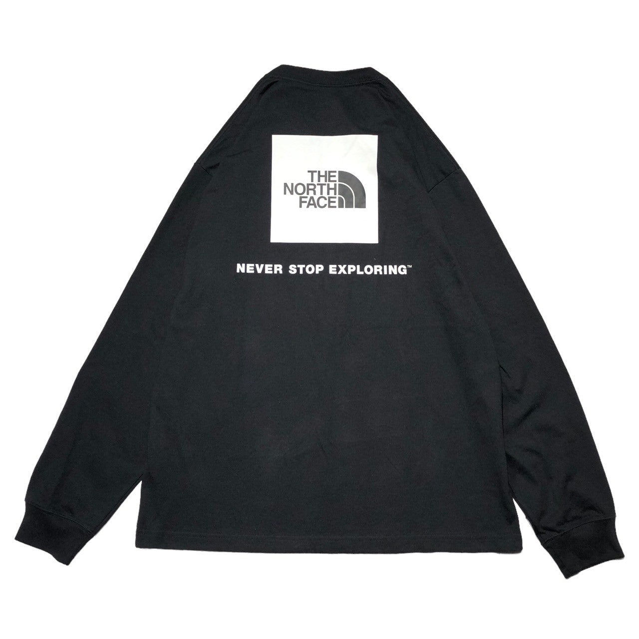 THE NORTH FACE(ノースフェイス) L/S Back Square Logo Tee ロングスリーブ バックスク エア ロゴ ティー NT82131 XXL ブラック Tシャツ 長袖