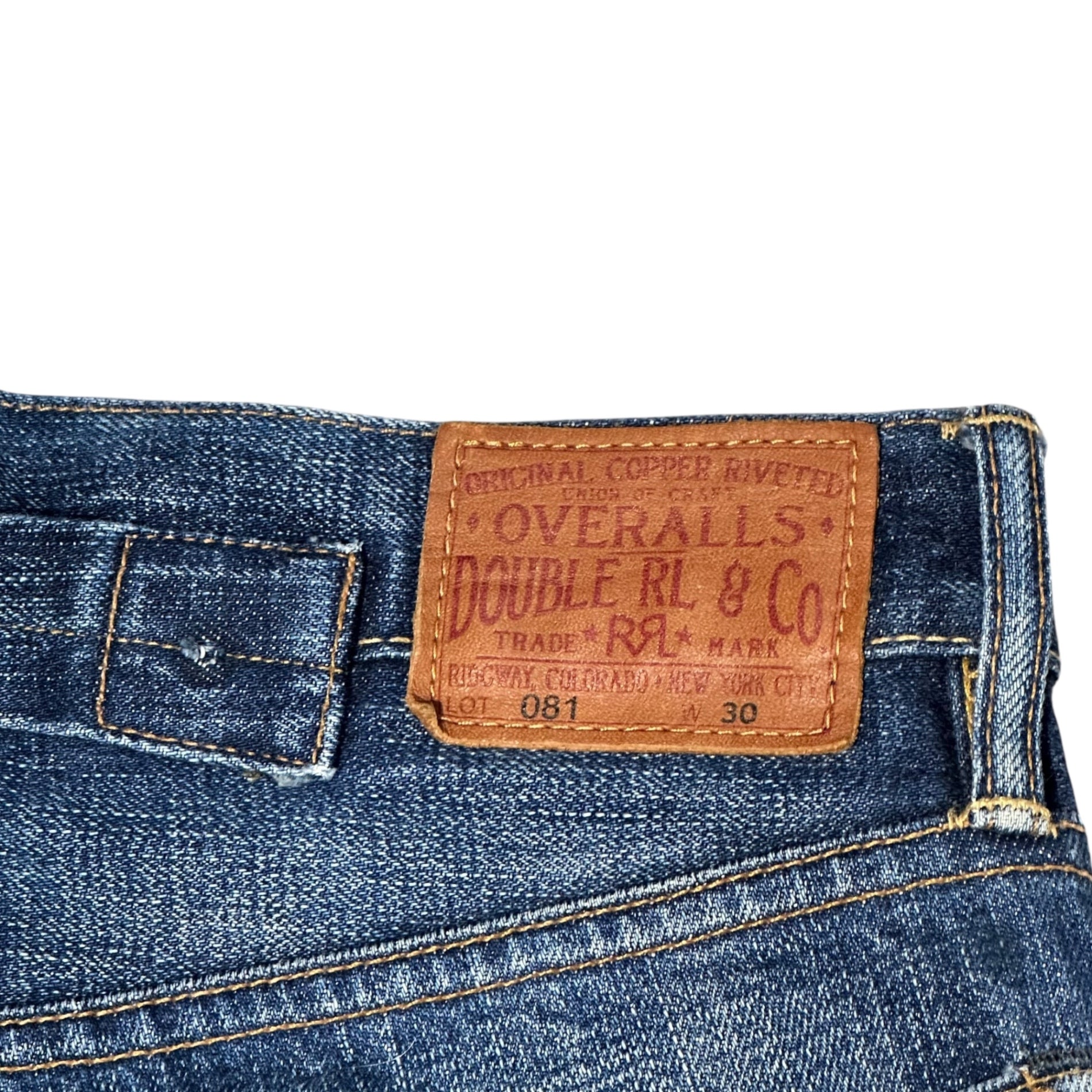 RRL(ダブルアールエル) 1938 Buckleback 081 Cinchback Denim Pants バックルバック 081 シンチバック デニム パンツ LOT:081 30 インディゴ PP-PM-YW-6002