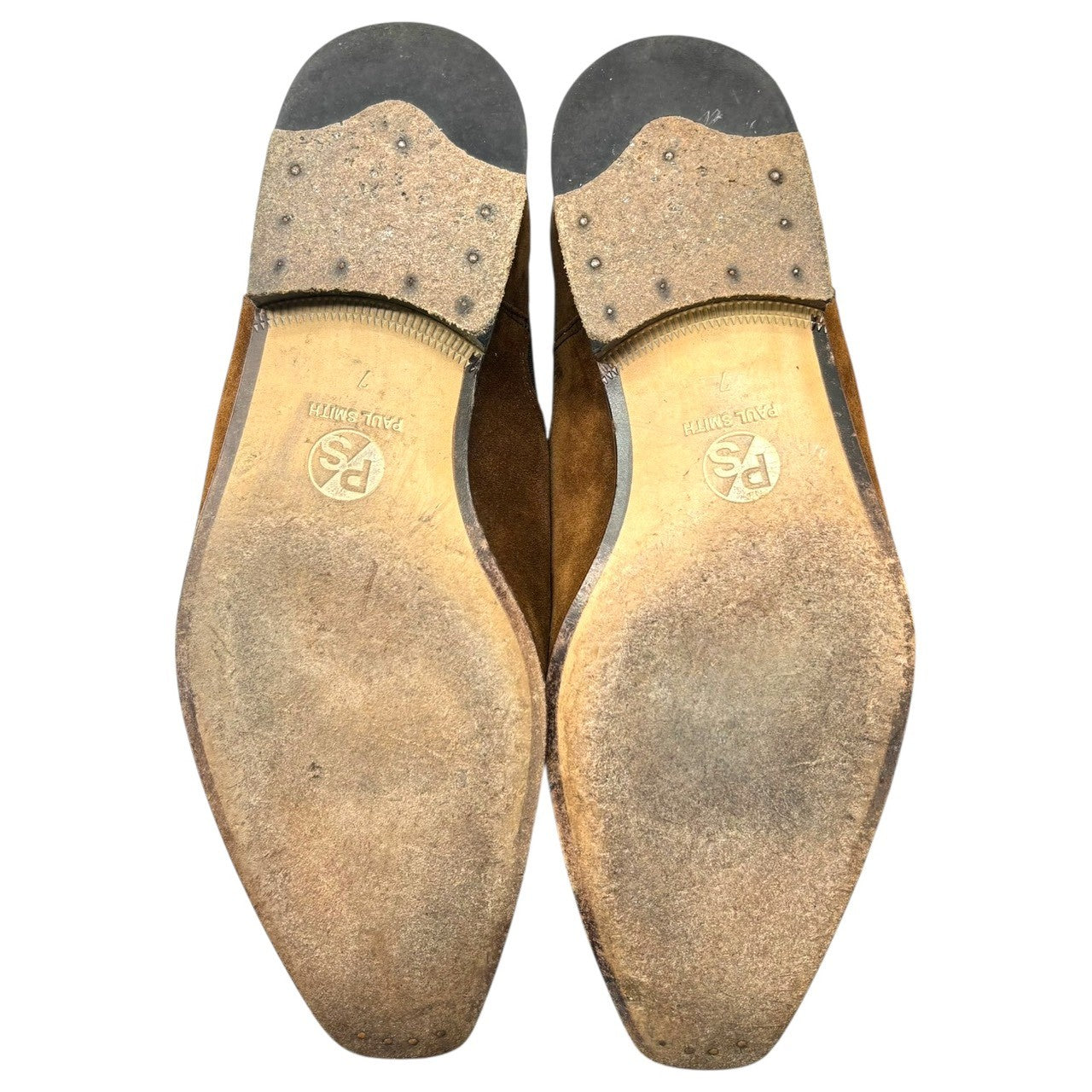 PS PAUL SMITH(ピーエスポールスミス) Suede Side Gore Boots スウェード サイドゴア ブーツ UK7(25.5~26.0cm程度) ブラウン