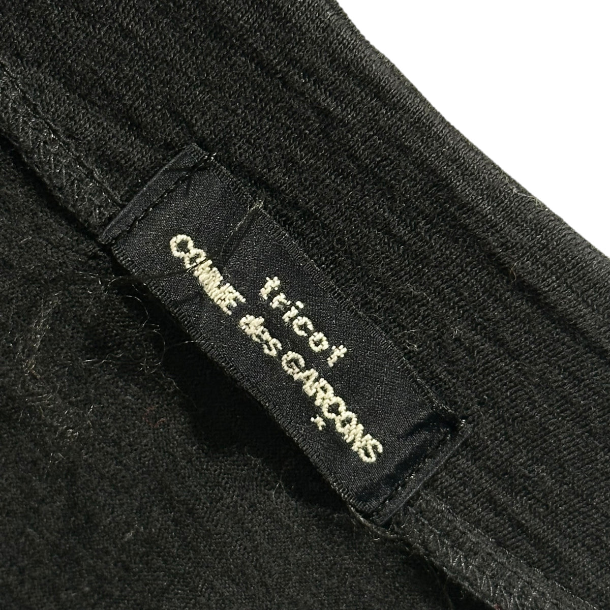 tricot COMME des GARCONS(トリココムデギャルソン) 1994SS Stitch-Work Snap-Button Wool Cardigan ステッチ ワーク スナップ ボタン ウール カーディガン TT-040750 FREE ブラック AD1993 90s アーカイブ