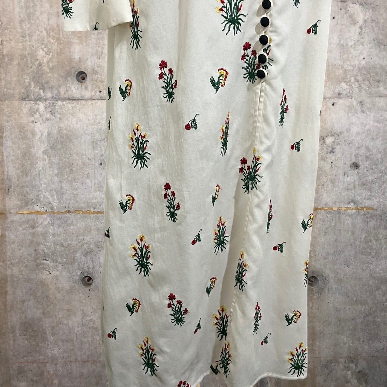 mame kurogouchi(マメクロゴウチ) 18SS SilkCotton I‐Line Dress MM18SS-DR048 1(Sサイズ程度) ホワイト