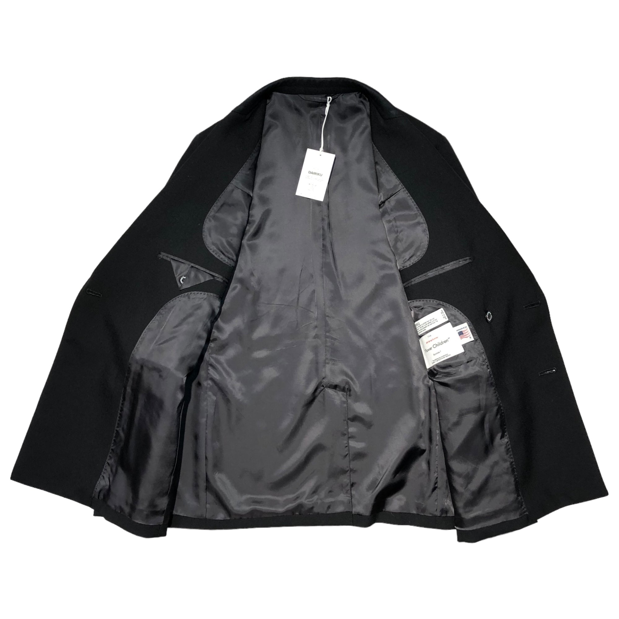 DAIRIKU(ダイリク) 21SS Jimi Hendrix Double Tailored Jacket ジミー ヘンドリックス ダブル テーラードジャケット 21SS J-3 M ブラック