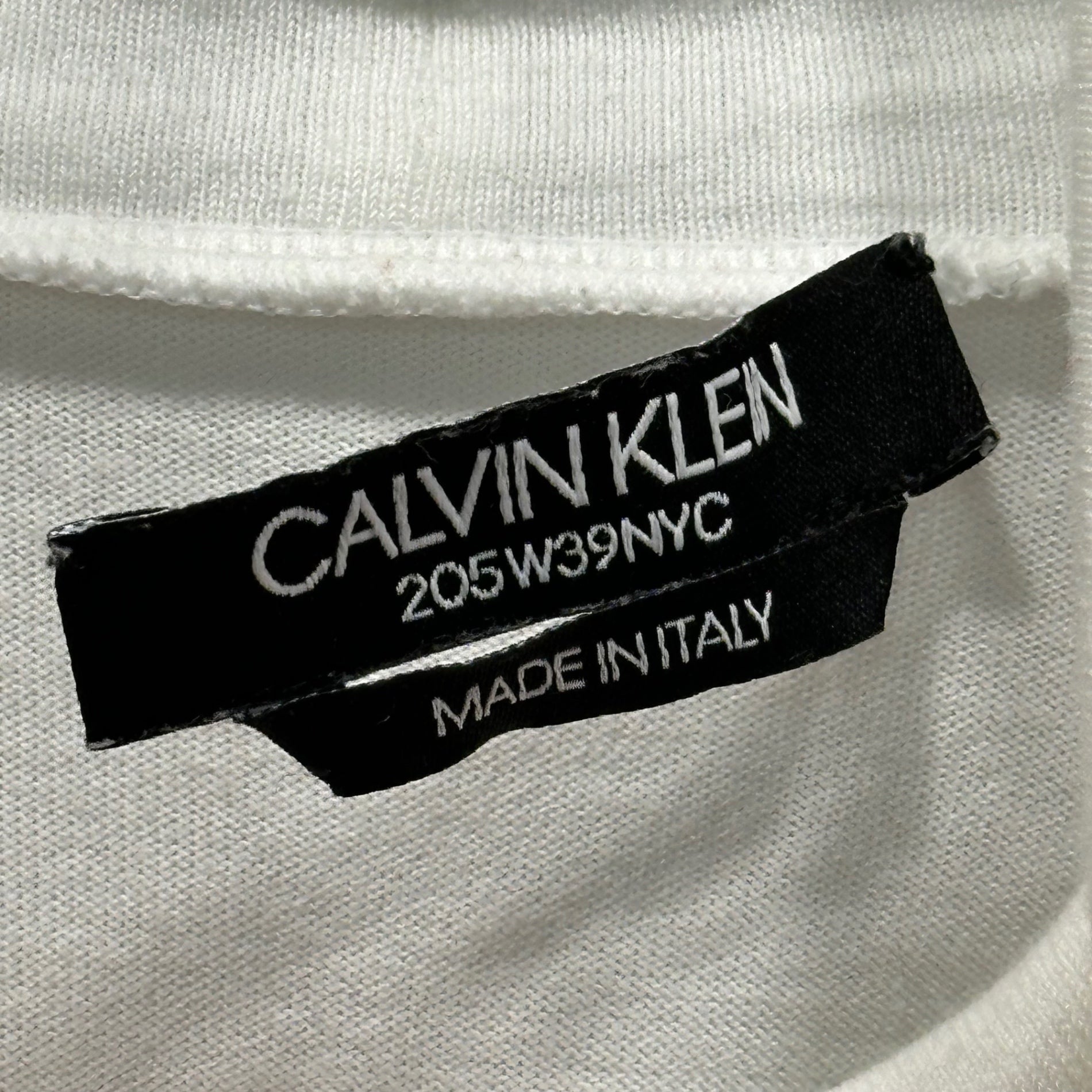 CALVIN KLEIN 205W39NYC(カルバンクライン) Turtleneck Cotton Knit Top タートルネック コットン カットソー 2053421 XS ホワイト