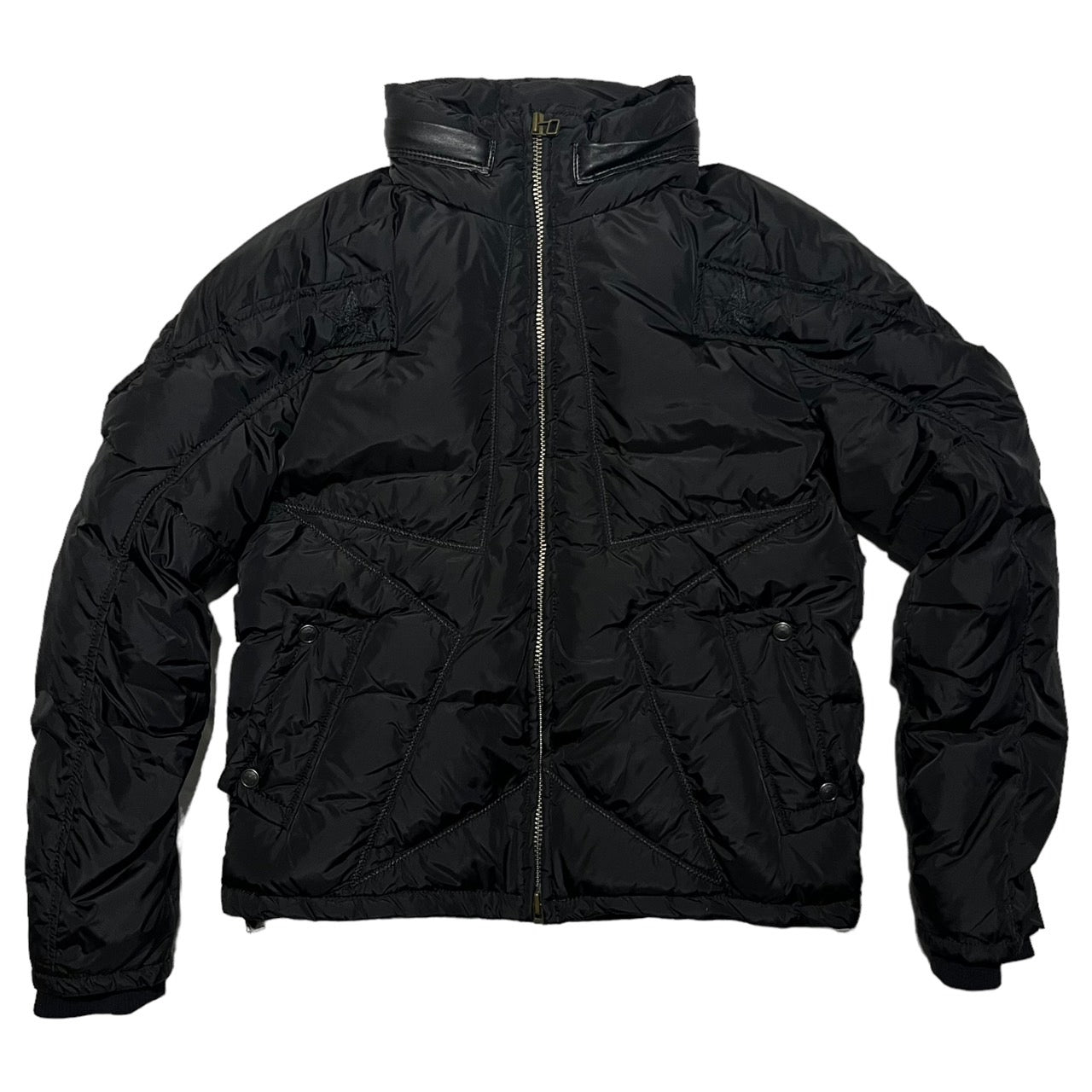 MARITHE FRANCOIS GIRBAUD(マリテフランソワジルボー) mohawk down jacket/モヒカンダウンジャケット/00s/ヴィンテージ/稀少品 SIZE L ブラック