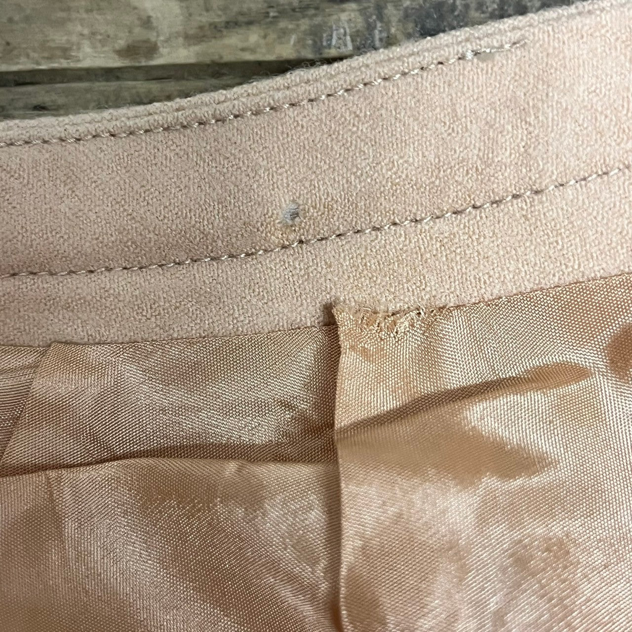 Euro Vintage(ヨーロッパヴィンテージ) cacharel(キャシャレル)_60's~ pale tone wool flare skirt/ペールトーンウールフレアスカート 36(Sサイズ程度) ピンク