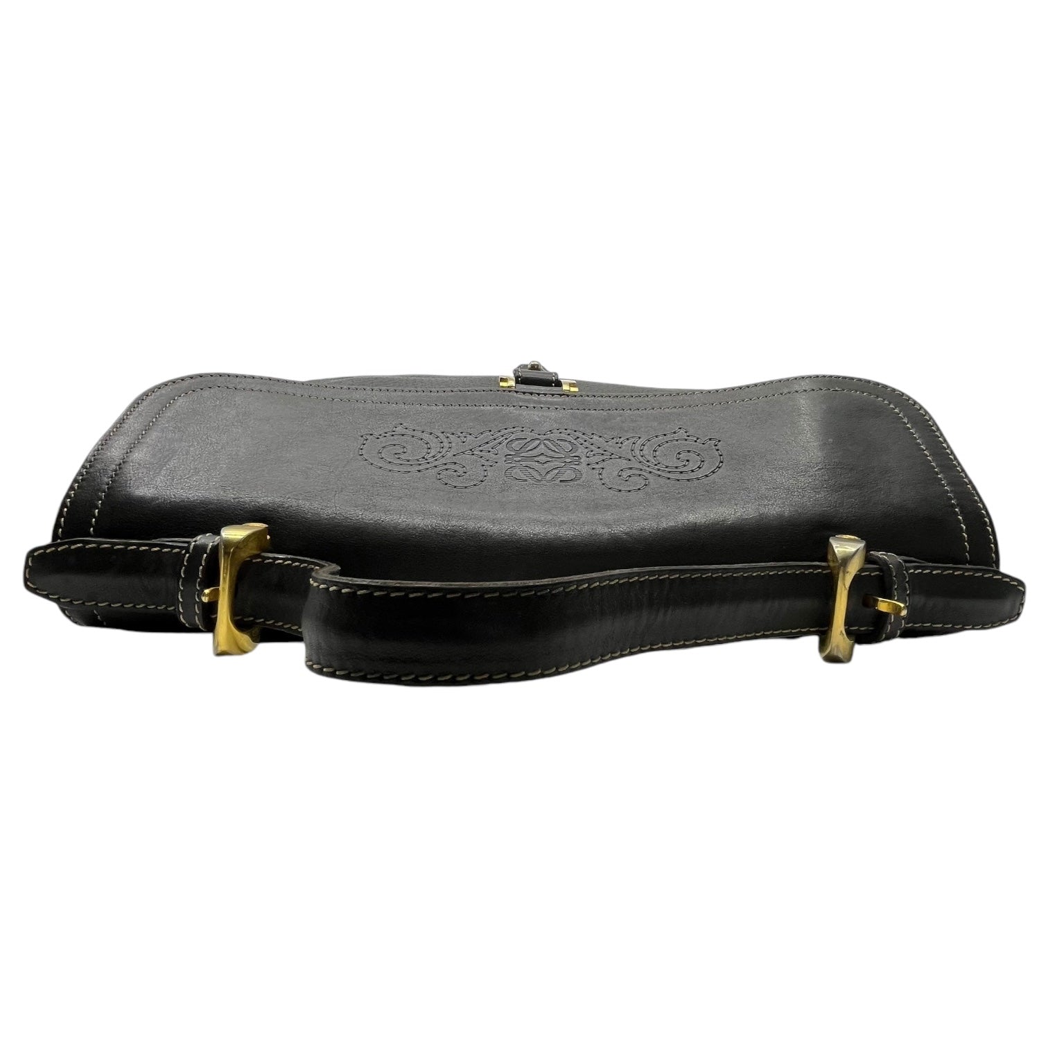 LOEWE(ロエベ) Anagram leather handbag アナグラム レザー ハンドバッグ ブラック 本革 鞄