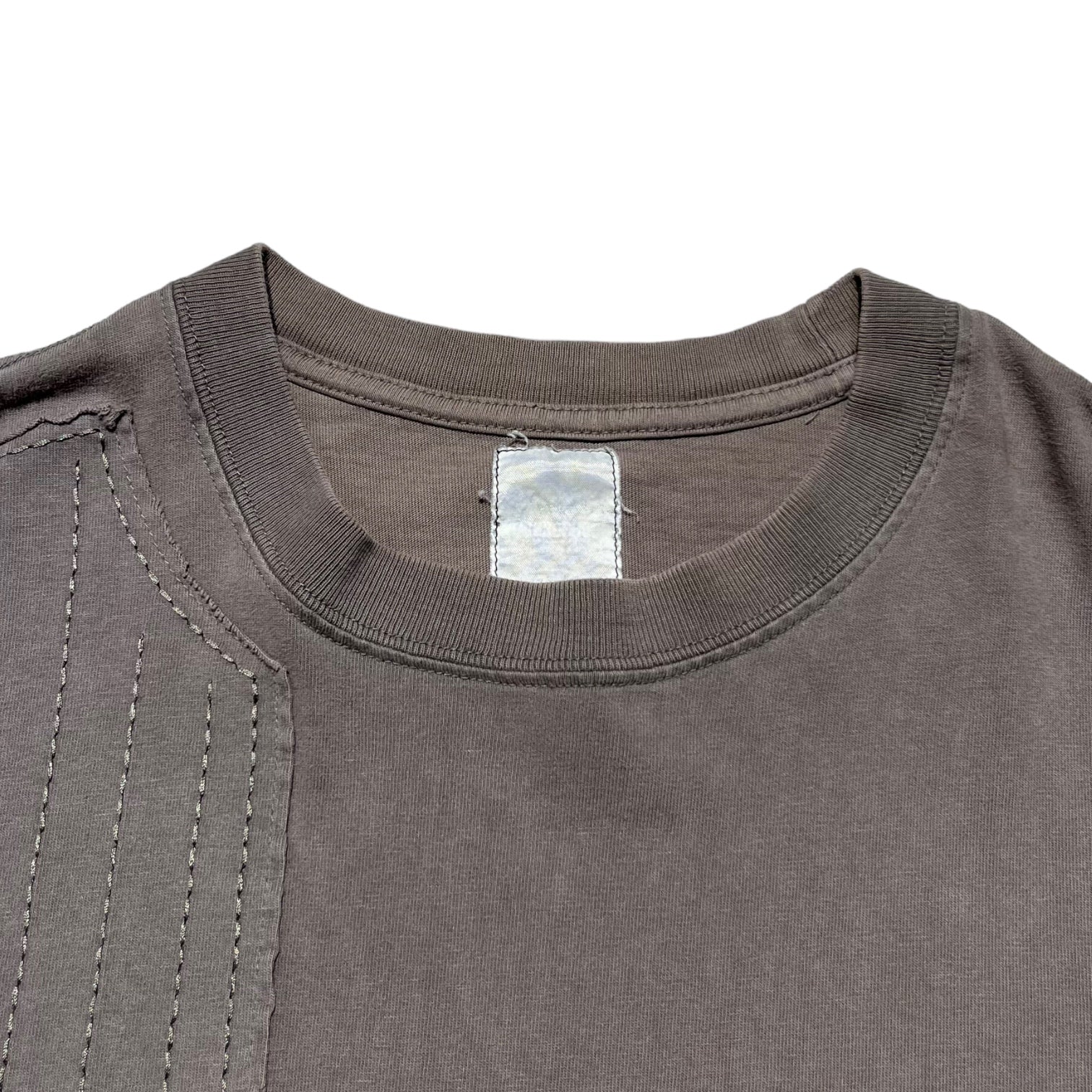 NEIGHBORHOOD(ネイバーフッド) 00's shoulder patch t-shirt 肩 パッチ Tシャツ 印字消え グレー