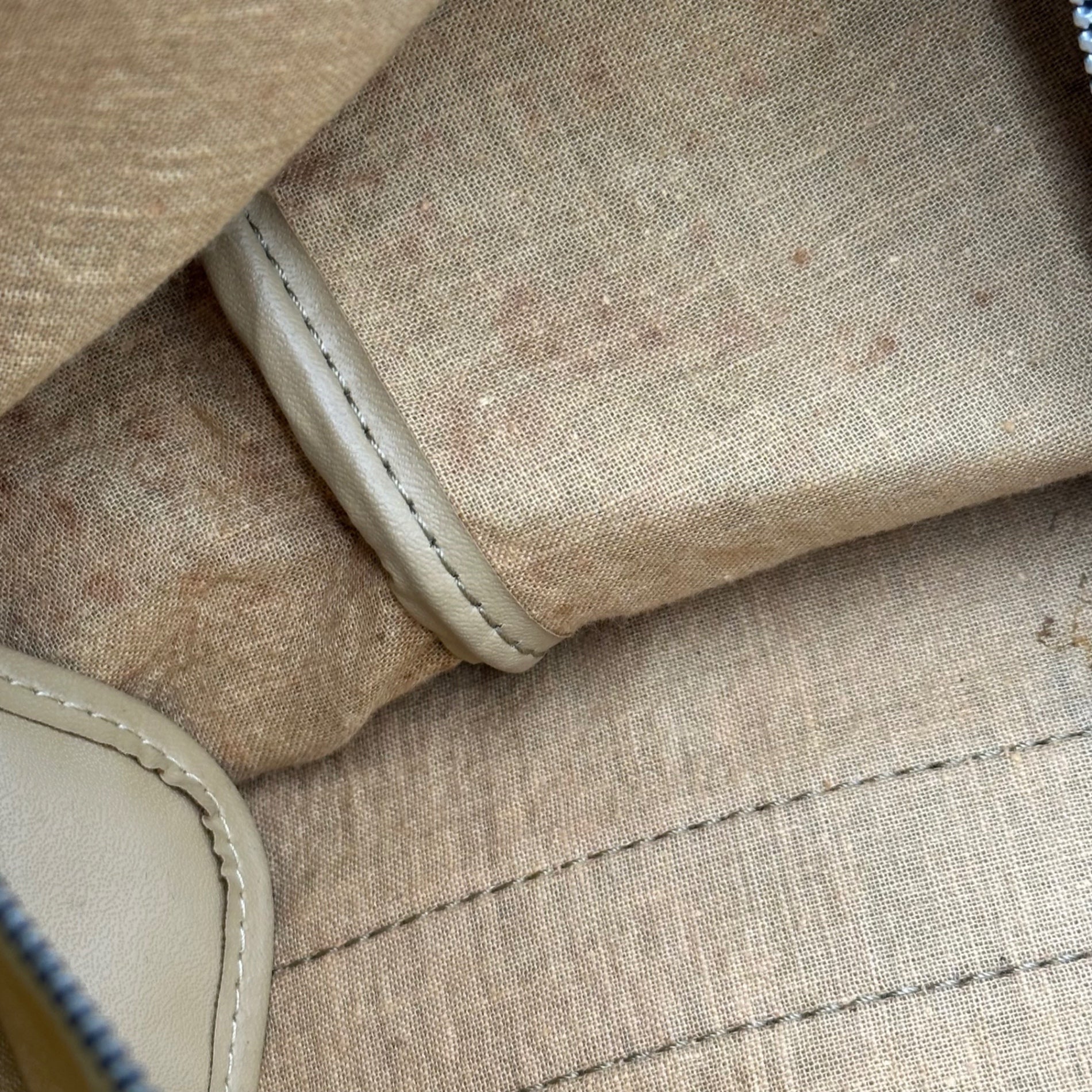 Christian Dior(クリスチャンディオール) Vintage Trotter Boston Bag ヴィンテージ トロッター ボストン バッグ アイボリー×ネイビー