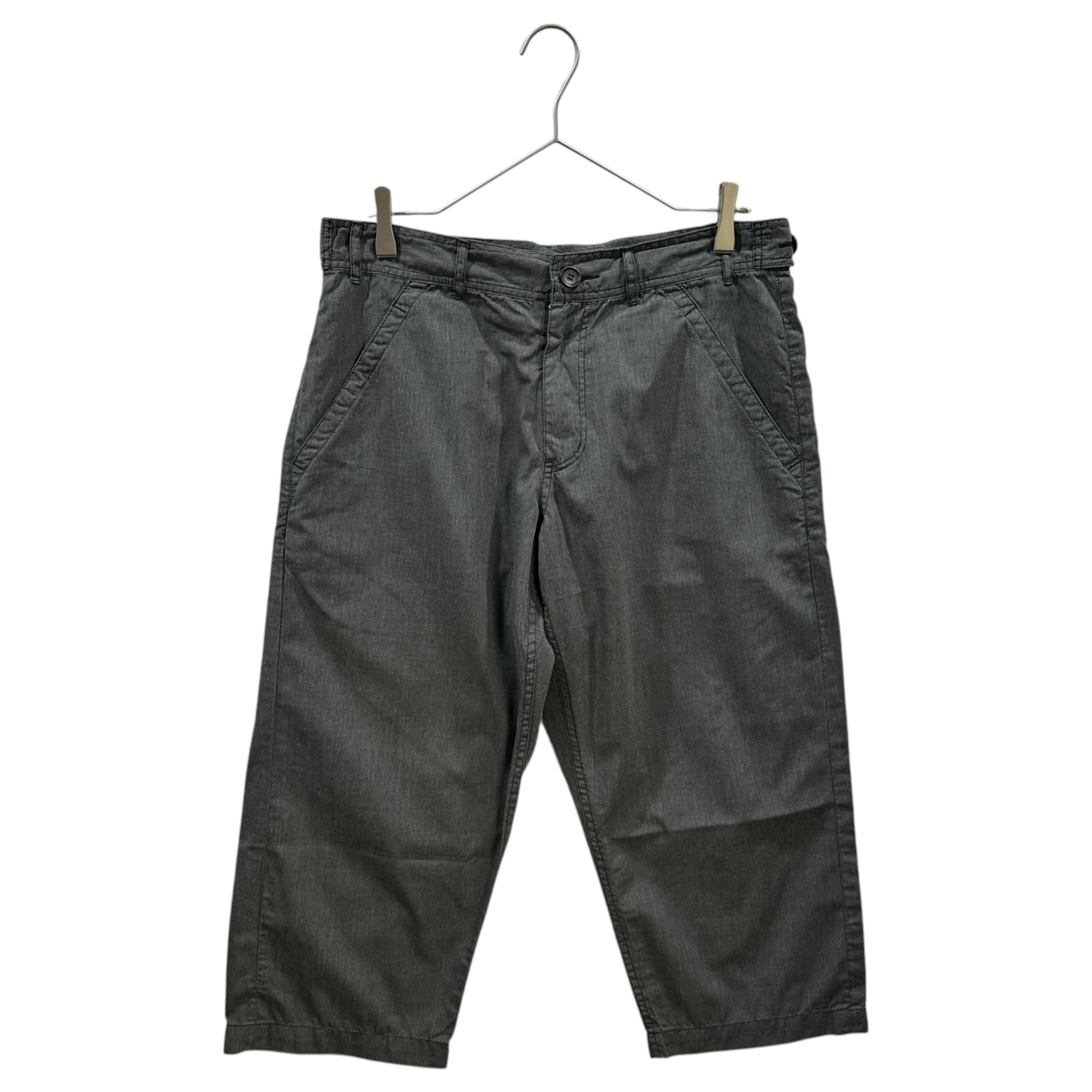 BLACK COMME des GARCONS(ブラックコムデギャルソン) 2012SS Dye-Finished Tapered Cropped Pants 製品染め テーパードクロップド パンツ 1I-P225 M グレー AD2011
