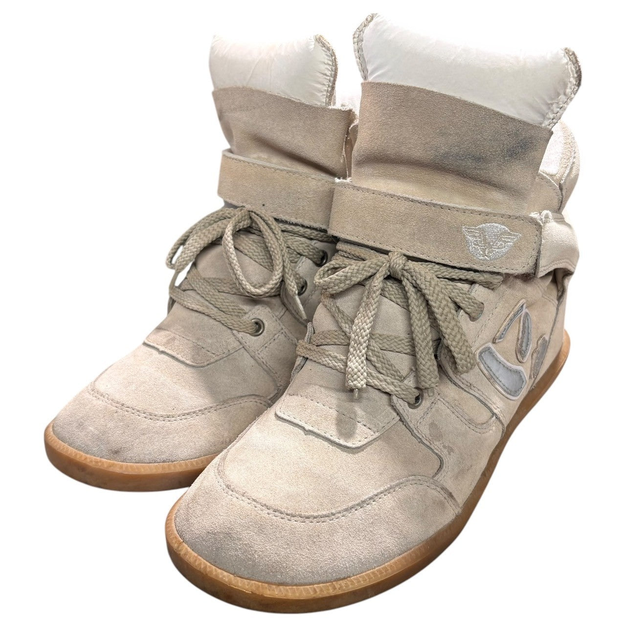 Sangacio(サンガッチョ) にゅ ブーツ 「GRAY」 27cm ベージュ ハイカット スニーカー