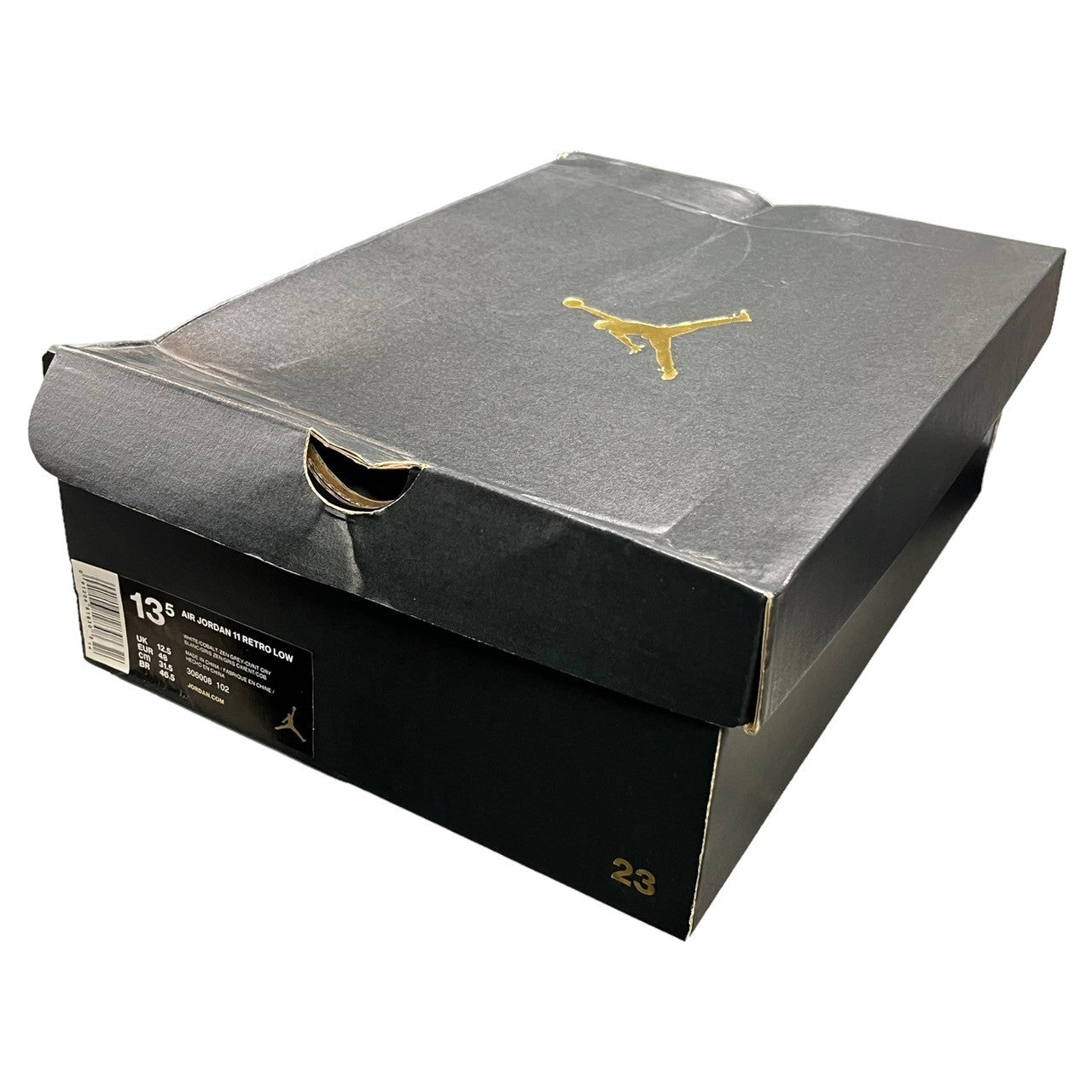 NIKE(ナイキ) AIR JORDAN 11 RETRO LOW COBALT エア ジョーダン 11 レトロ ロー コバルト (2015) 306008-102 31.5cm ホワイト×セメント グレー ローカット スニーカー