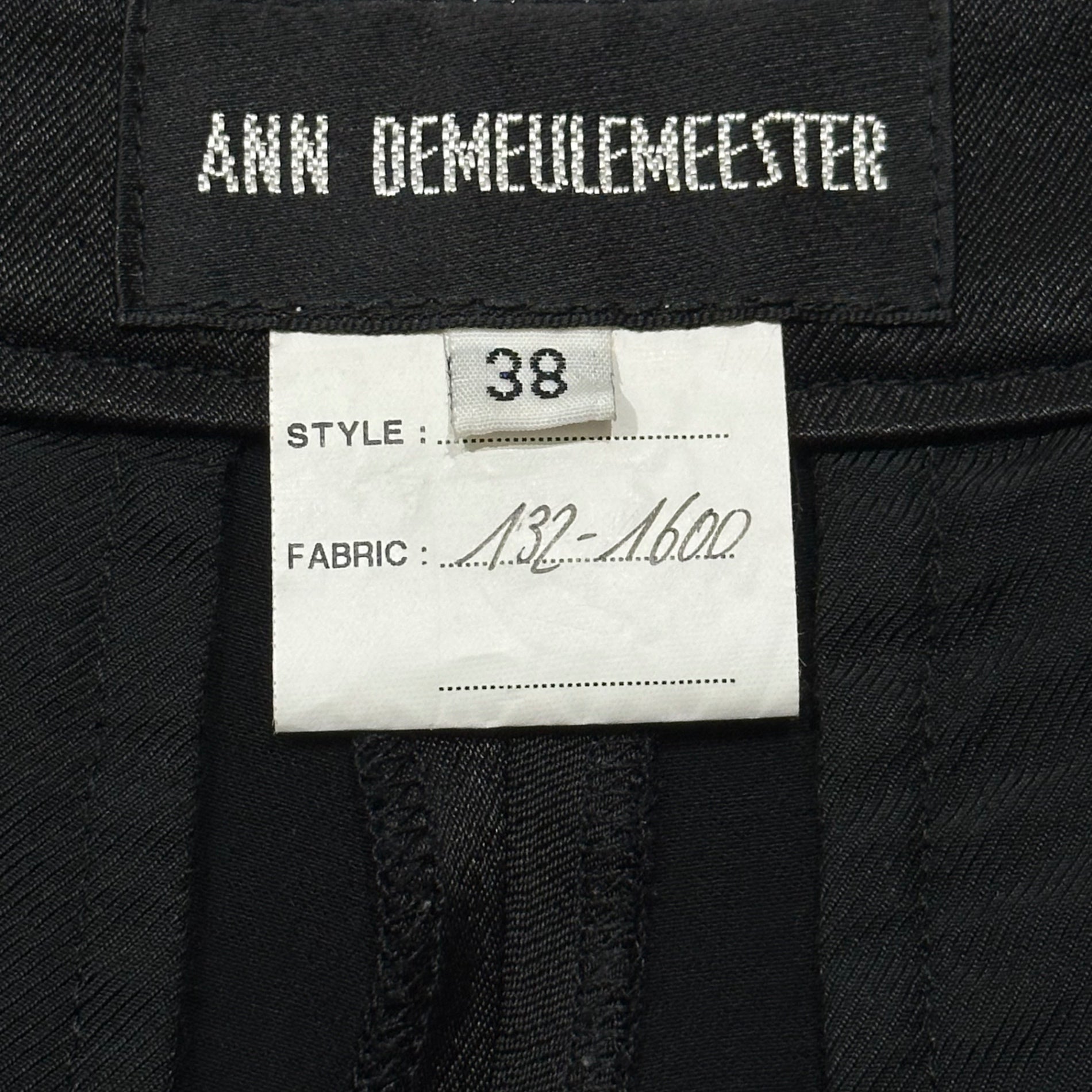 ANN DEMEULEMEESTER(アンドゥムルメステール) archive Short Pants アーカイブ ショート パンツ SAMPLE品 サンプル 38(M程度) ブラック