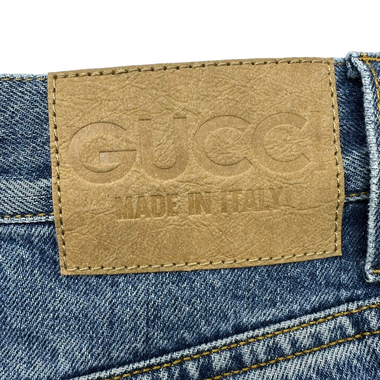 GUCCI(グッチ) 24SS Horsebit Denim Pants ホースビット デニム パンツ 760028 25(実寸78cm W30程度) ライトインディゴ ストレート