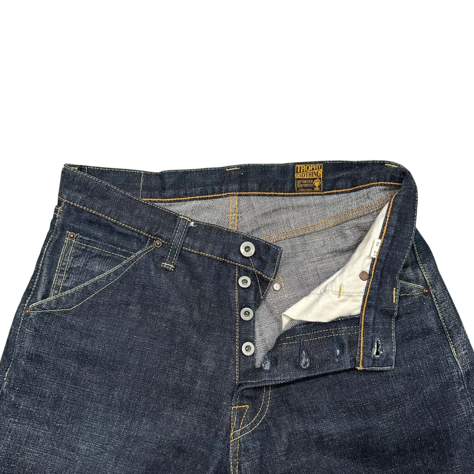TROPHY CLOTHING(トロフィークロージング) 1605 Standard Dirt Denim スタンダード ダート デニム パンツ 31 インディゴ セルビッチ 赤耳