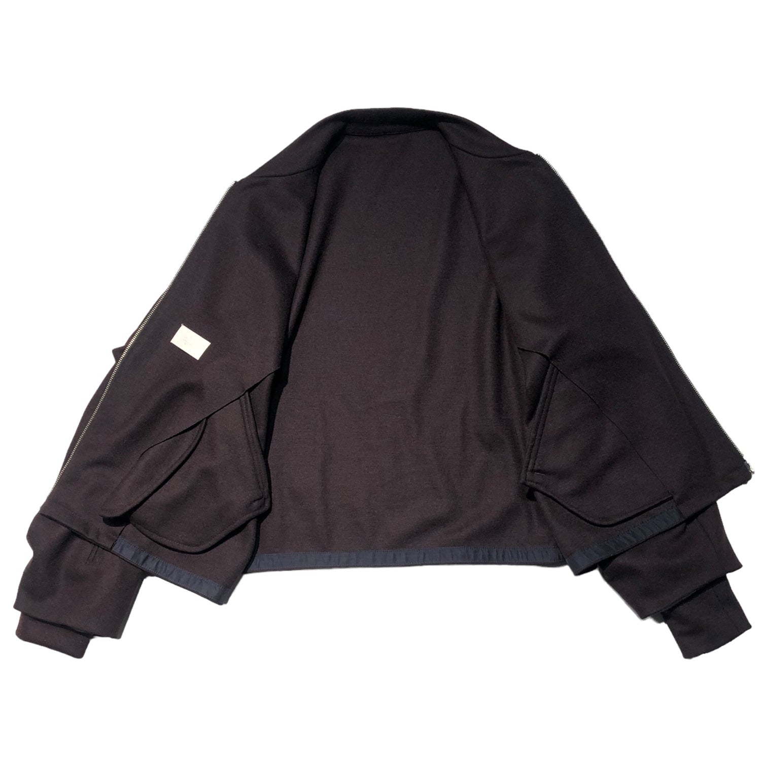 URU(ウル) 17AW WOOL FLIGHT BLOUSON ウール フライト ブルゾン 17FUJ08 1(S) ブラウン 参考定価66,000円(税込)