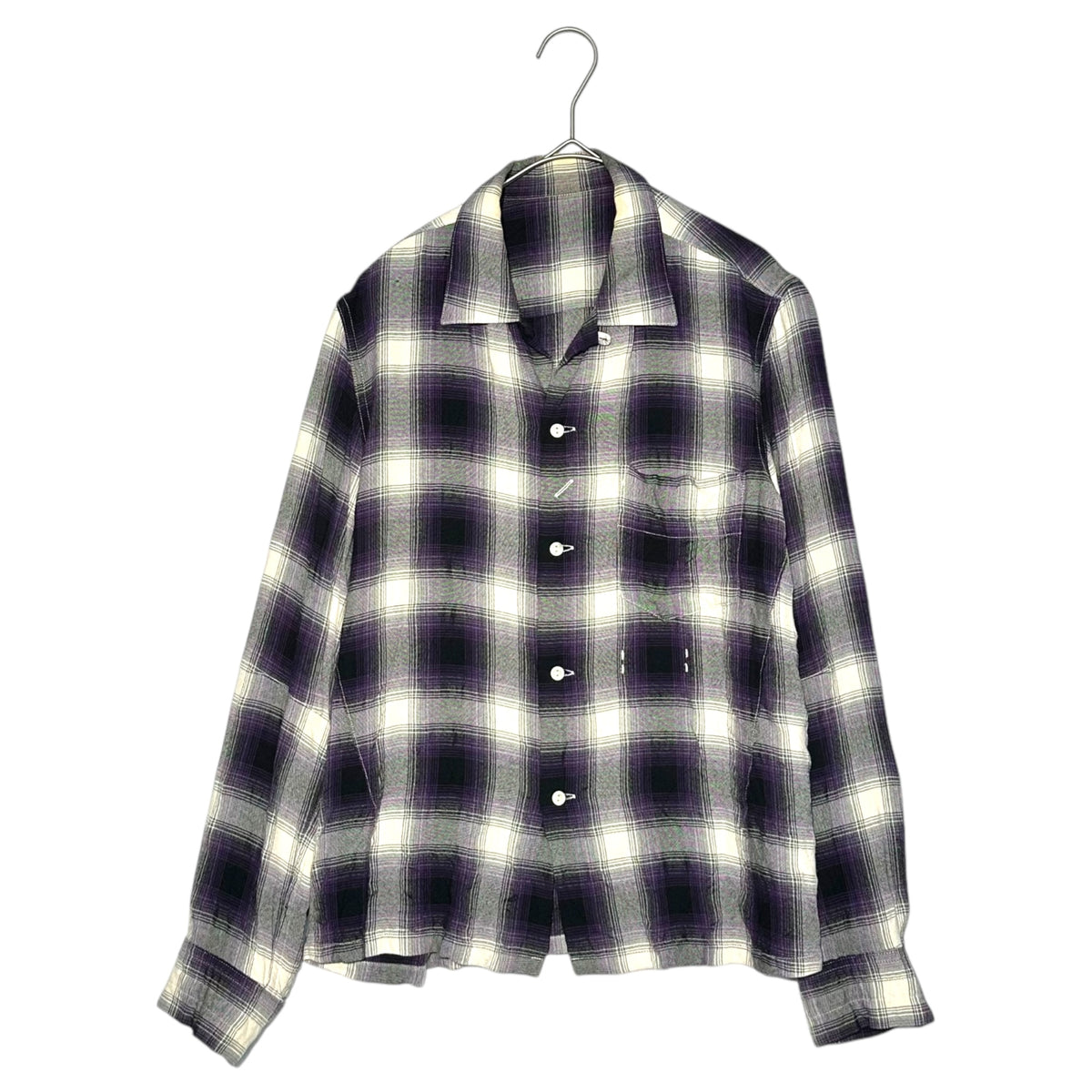 NUMBER (N)INE(ナンバーナイン) 09SS open collar check shirt 