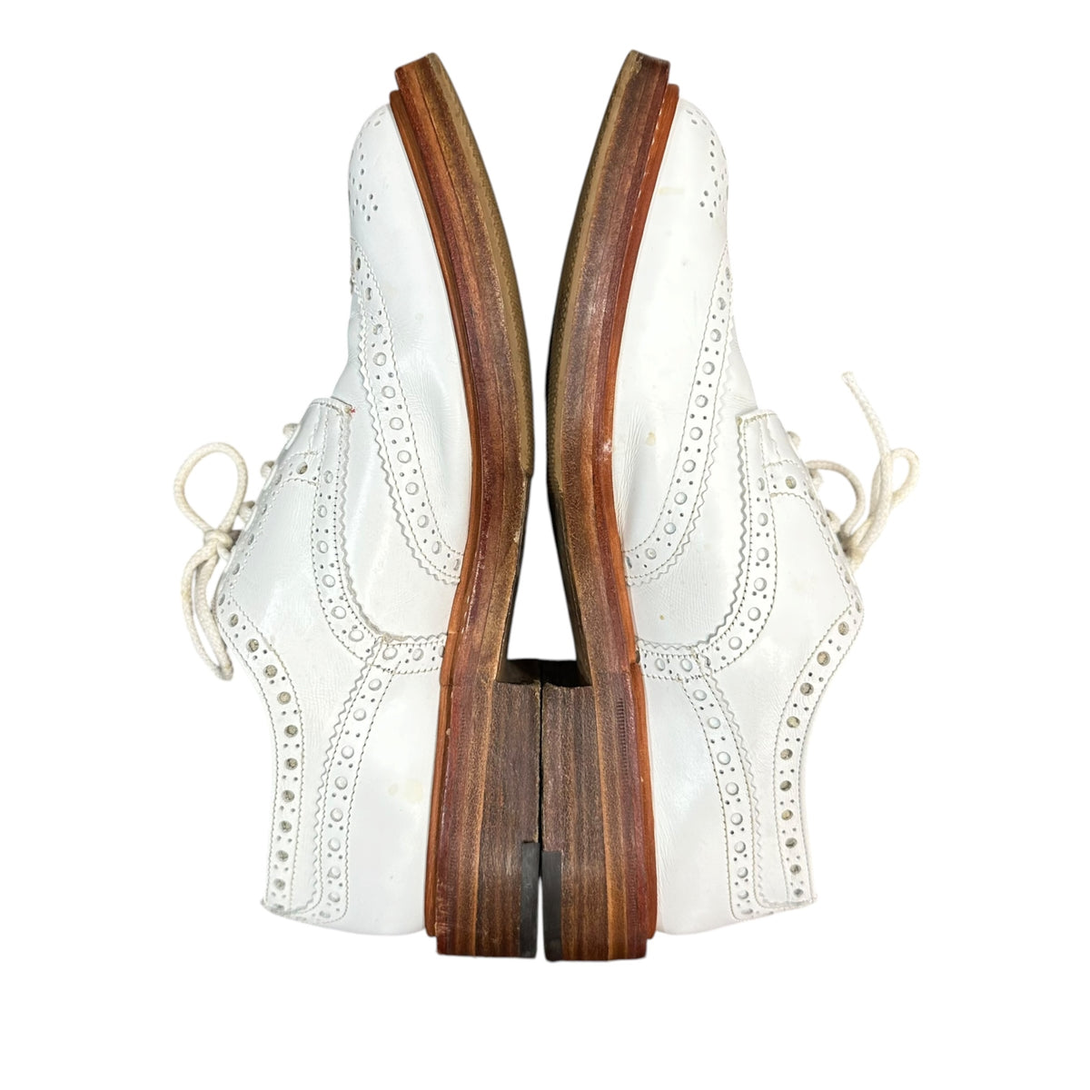 Tricker's×COMME des GARCONS JUNYA WATANABE MAN(トリッカーズ×コムデギャルソンジュンヤワタナベマン) BOURTON バートン ウィングチップ レザー シューズ MS633 7(25.5cm程度) ホワイト コラボ 革靴 メダリオン