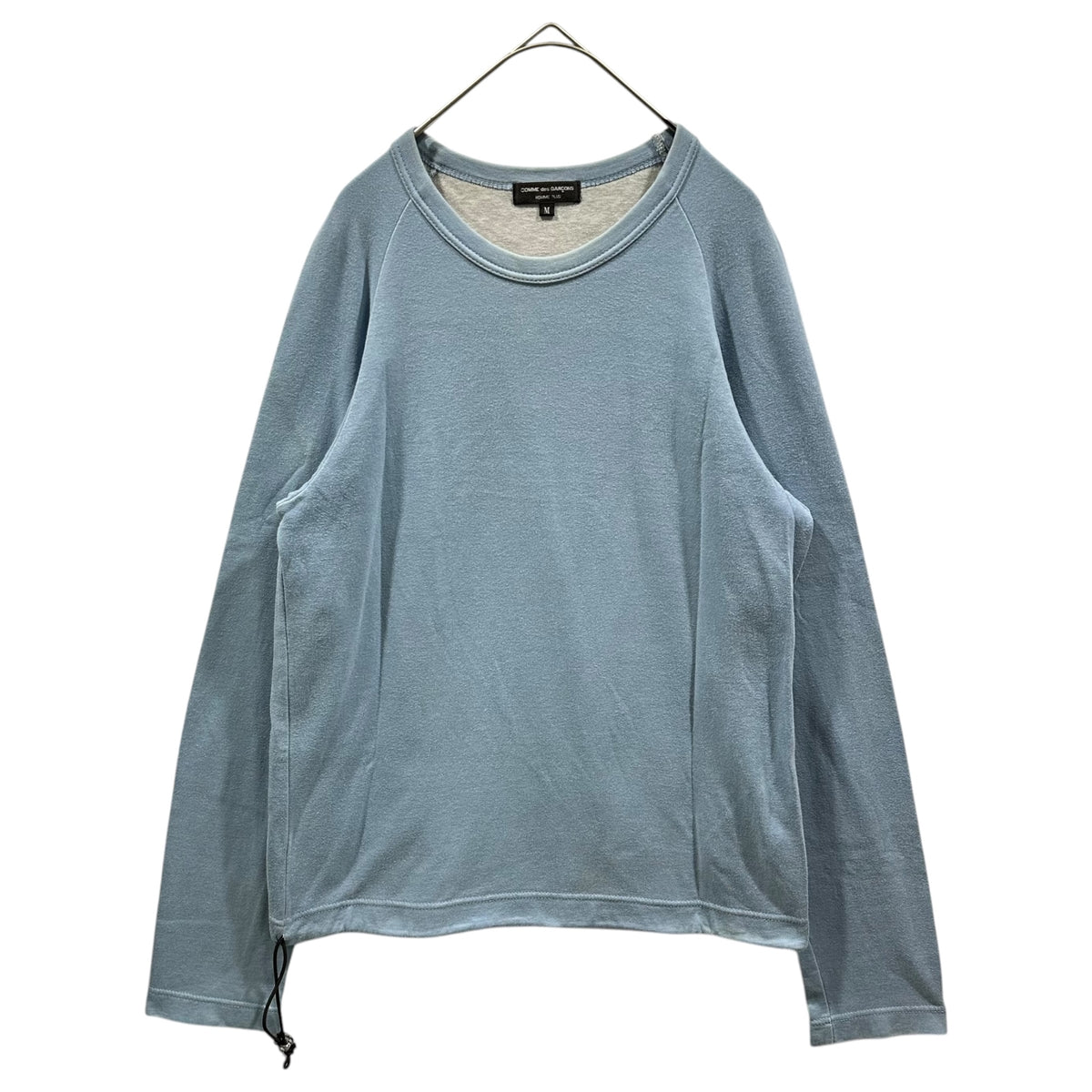 COMME des GARCONS HOMME PLUS(コムデギャルソンオムプリュス) 2005AW Sports Tailoring Era Drawcord Sweatshirt スポーツ テーラーリング期 ドローコード スウェット PP-T003 M ライトブルー AD2005 00s アーカイブ