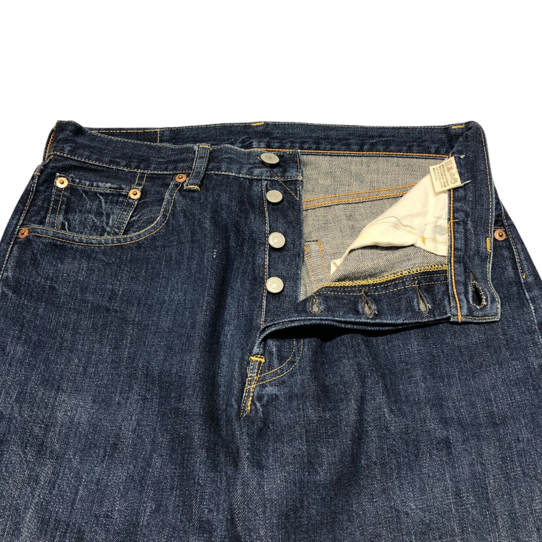 Levi's(リーバイス) 66501 復刻モデル BIGE STRAIGHT DENIM PANTS ストレート デニム パンツ 赤耳 31 インディゴ