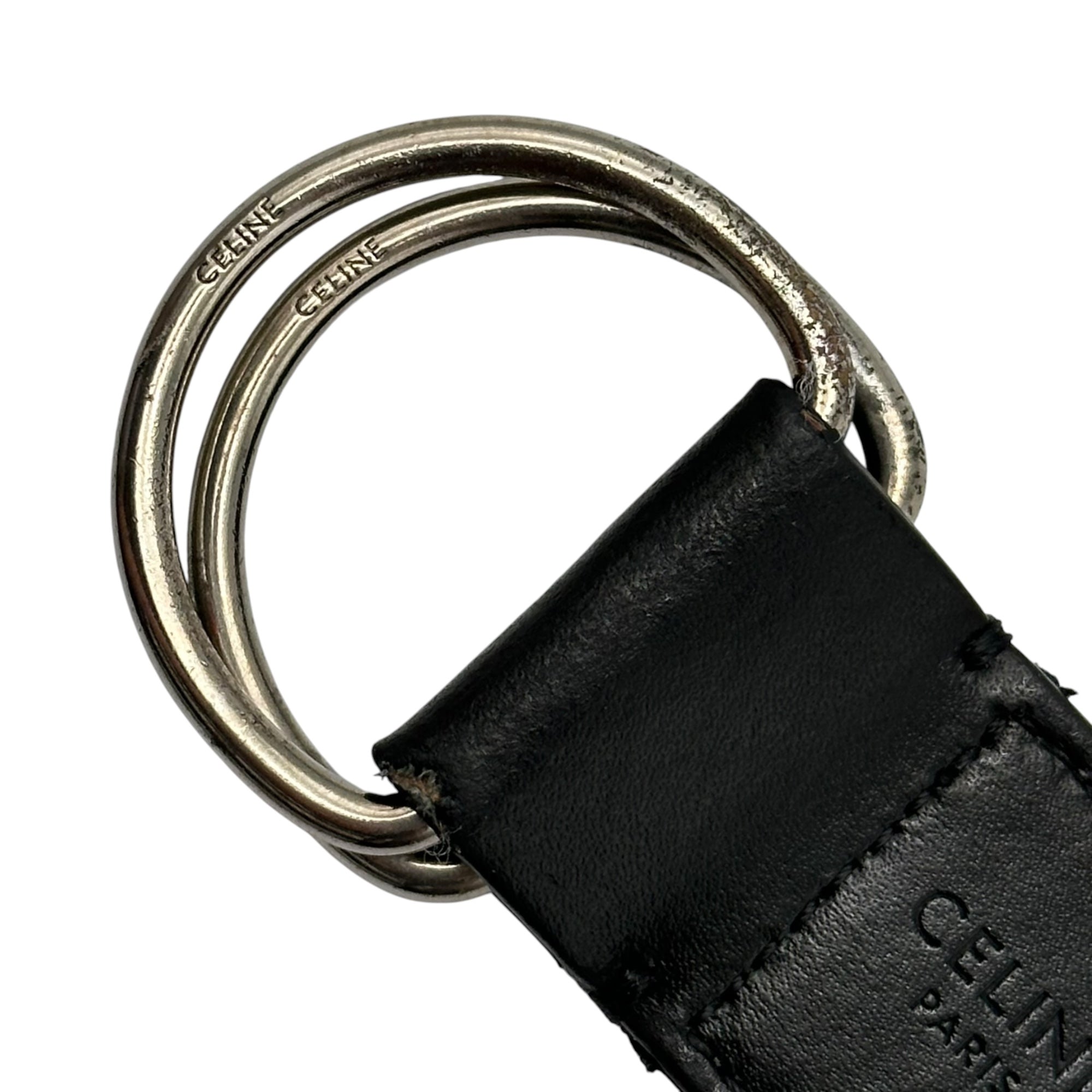 CELINE(セリーヌ) By Hedi Slimane Jacquard Logo Ring Belt エディ期 ジャガード ロゴ リング ベルト 箱付 ブラック