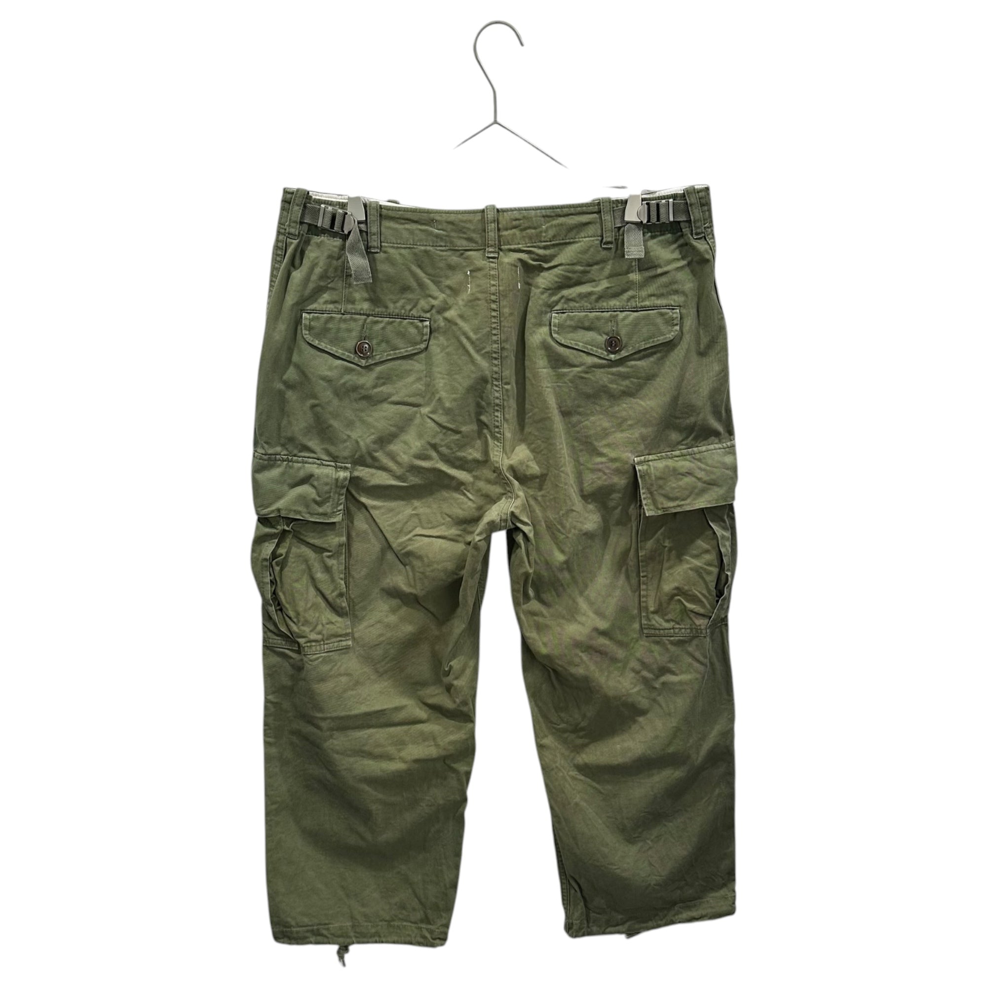 eye COMME des GARCONS JUNYA WATANABE MAN(アイコムデギャルソンジュンヤワタナベマン) 2014SS Cotton Cropped Cargo Pants コットン クロップド カーゴ パンツ WM-P906 M セージグリーン AD2013