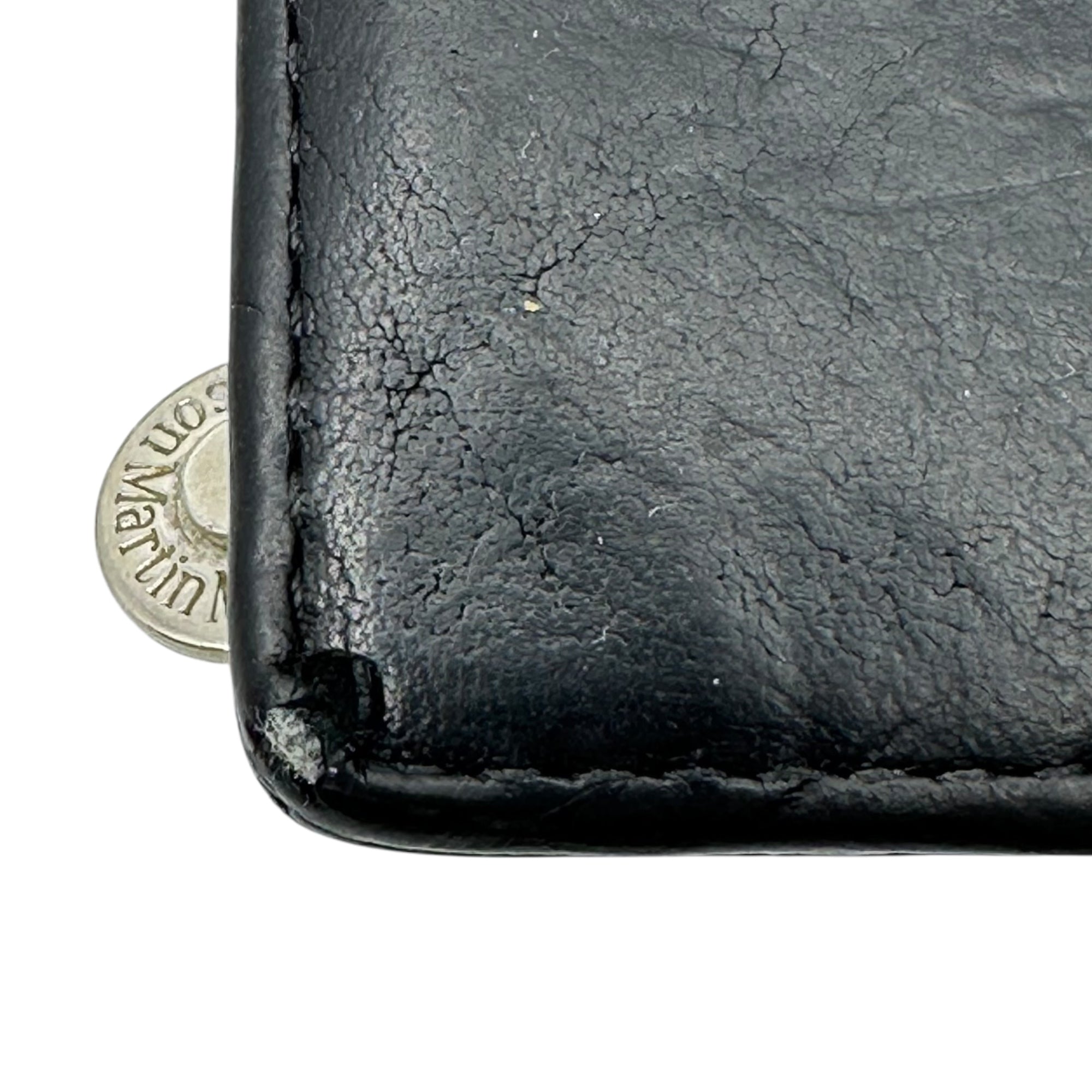 Maison Martin Margiela(メゾン マルタンマルジェラ) Leather Bifold Wallet レザー 二つ折り 財布 ブラック