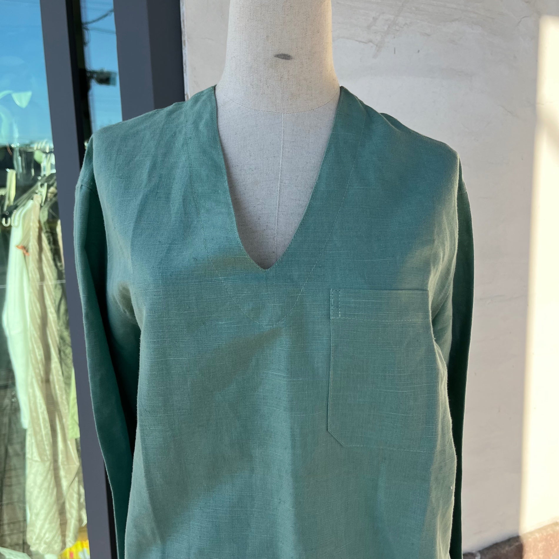 VINTAGE(ヴィンテージ) 90's surgical smock サージカルスモック 90年代 48(L) グリーン ミリタリーアイテム