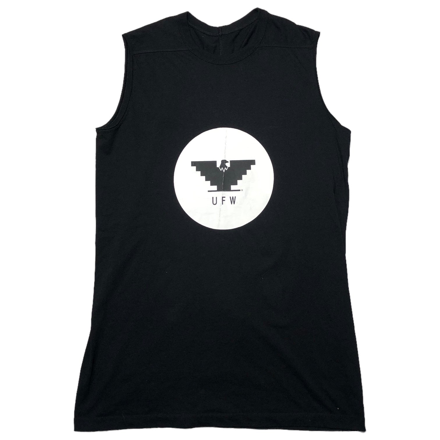 Rick Owens(リックオウエンス) Sl Level Top イーグルプリント エスエル レベル トップ ノースリーブ タンクトップ rr20s7101-rnep10 M ブラック×ホワイト