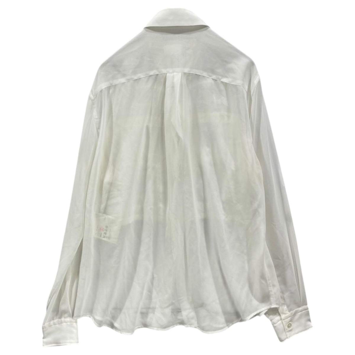 COMME des GARCONS(コムデギャルソン) 2008SS Front-Ruffled Polyester Blouse フロント フリル ポリエステル ブラウス GA-B026 S ホワイト AD2007 00s アーカイブ