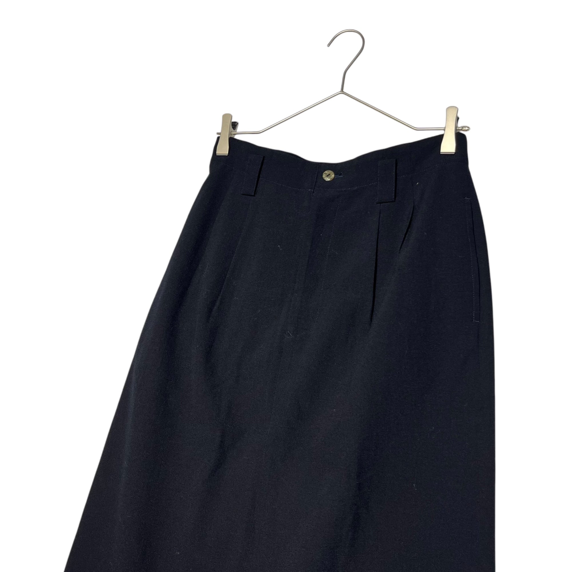 tricot COMME des GARCONS(トリココムデギャルソン) 80's vintage tuck wool skirt 80's ヴィンテージ タック ウール スカート 本人期 川久保玲 TS-11022M M ブラック AD1988