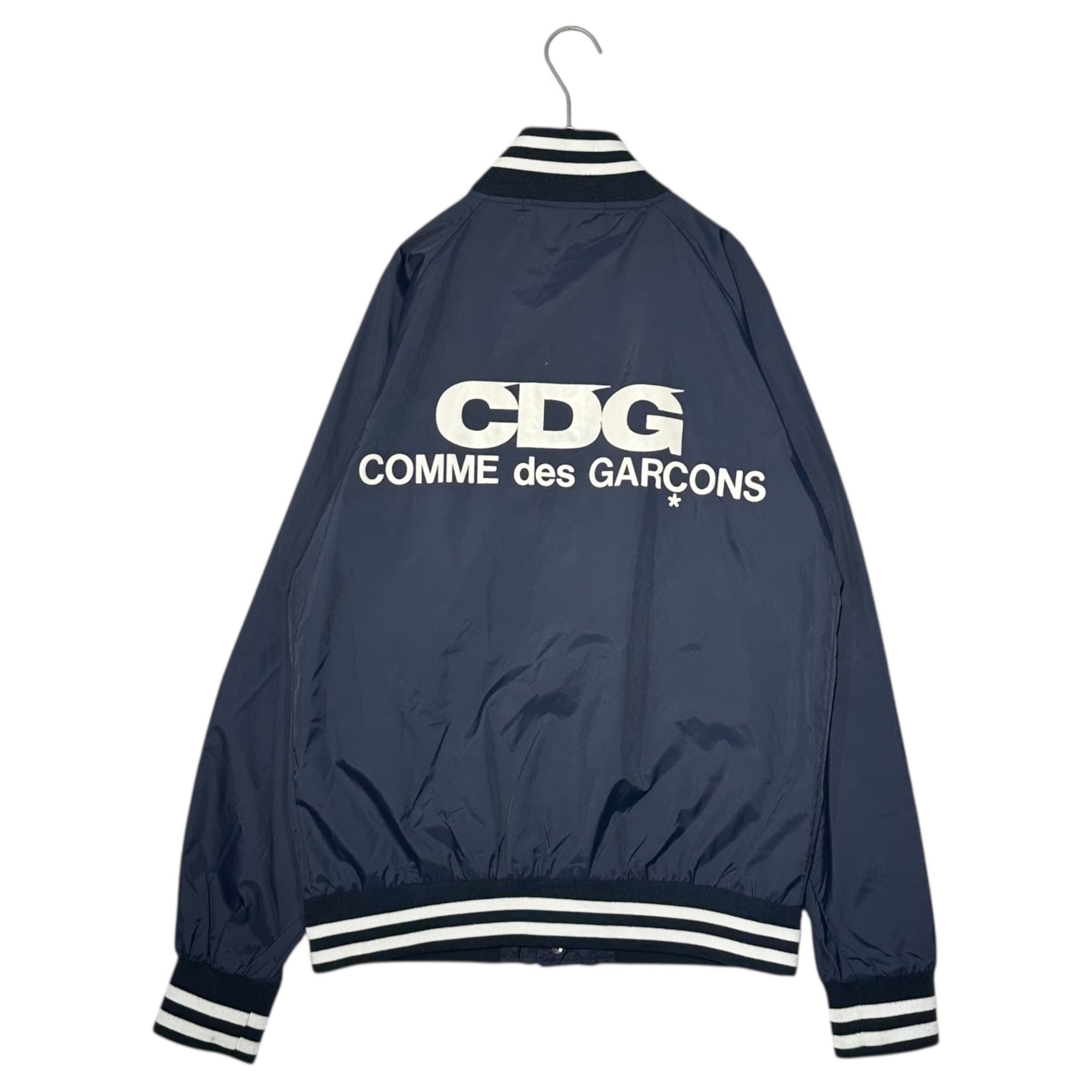 GOOD DESIGN SHOP COMME des GARCONS(グッドデザインショップコムデギャルソン) CDG LOGO Nylon Blouson ロゴ ナイロン ブルゾン IP-J002 S ネイビー AD2015