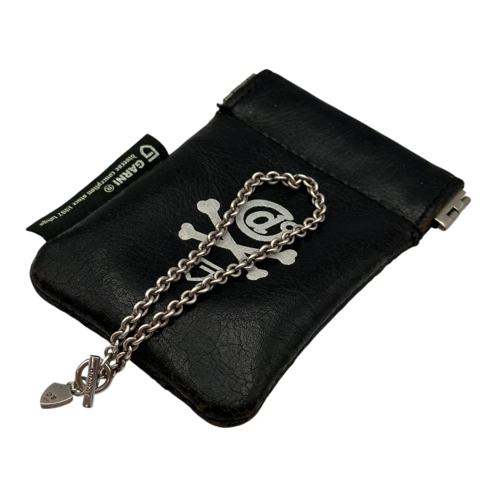 GARNI(ガルニ) Logo Fine Chain Bracelet ロゴ 細 チェーン ブレスレット シルバー×ブルー