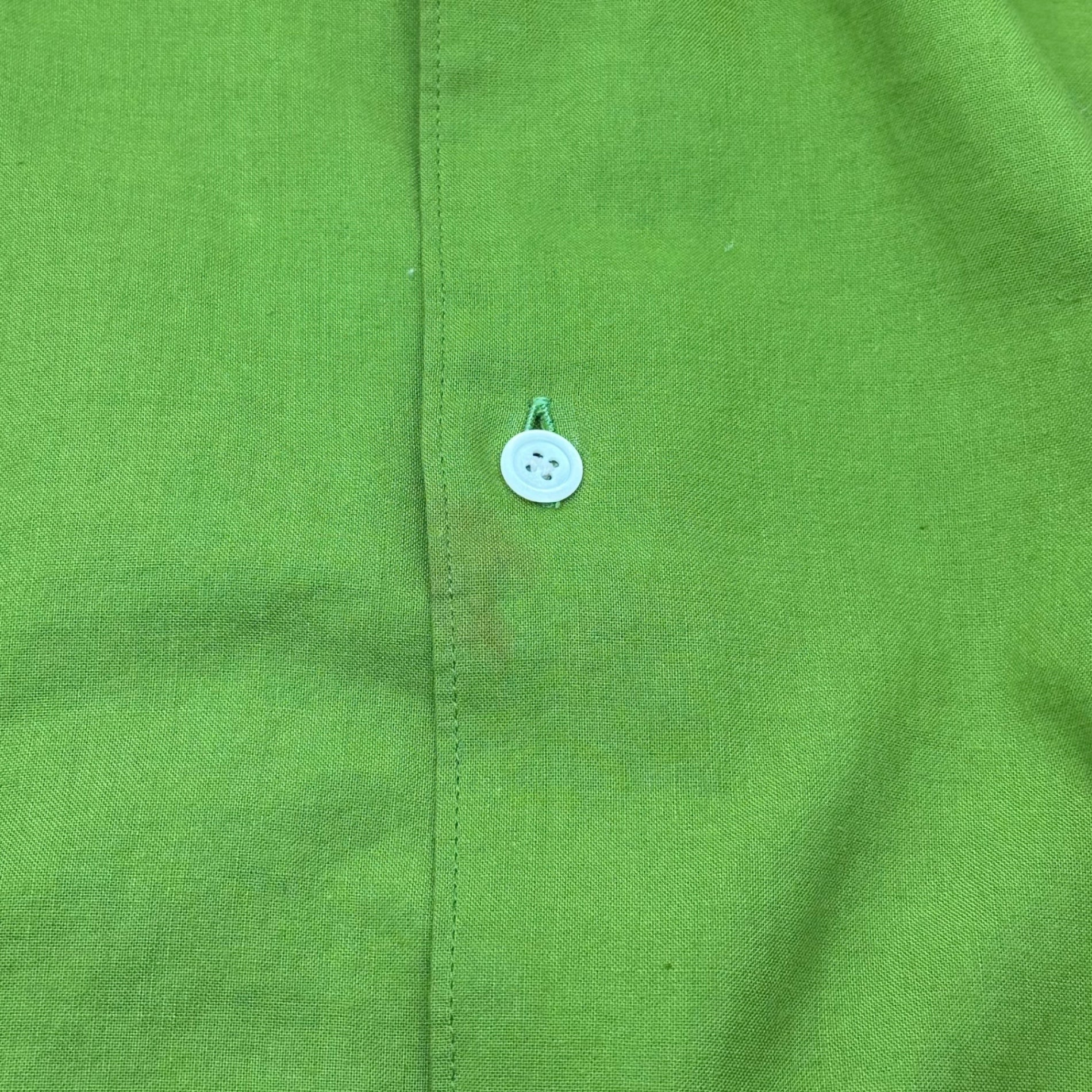 COMME des GARCONS(コムデギャルソン) 80's Vintage Collar Satin Switch Oversize Shirt ヴィンテージ 襟サテン 切替 オーバー サイズ シャツ GB050170 表記無(メンズL程度) グリーン 80年代 ヴィンテージ デカ襟