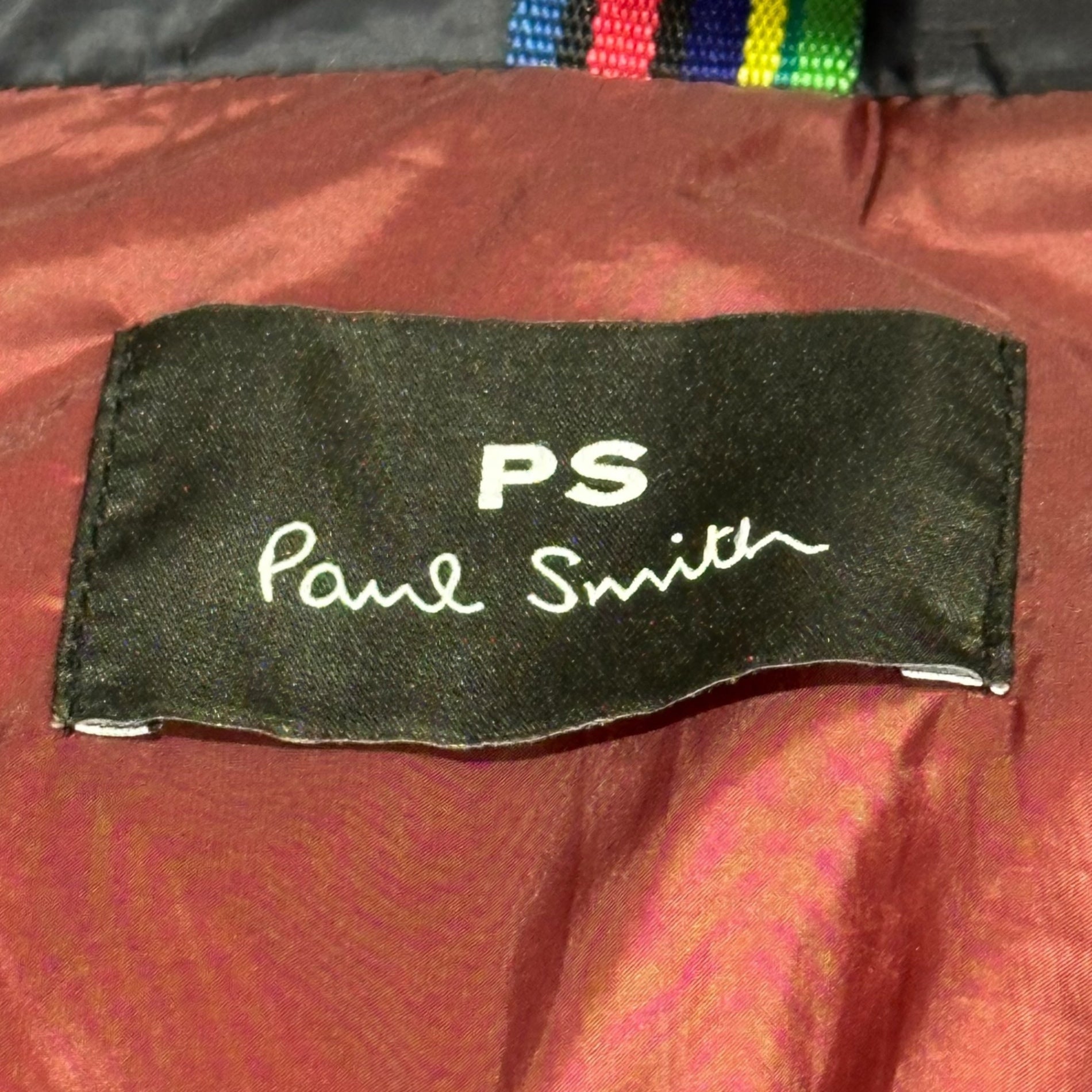 PAUL SMITH(ポールスミス) 20AW ”Into The Wild” Graphic Nylon Hooded Padded Jacket グラフィック ナイロン フーデット 中綿 ジャケット PY-99184*-77010 M ネイビー×ブラック Collage Mountain