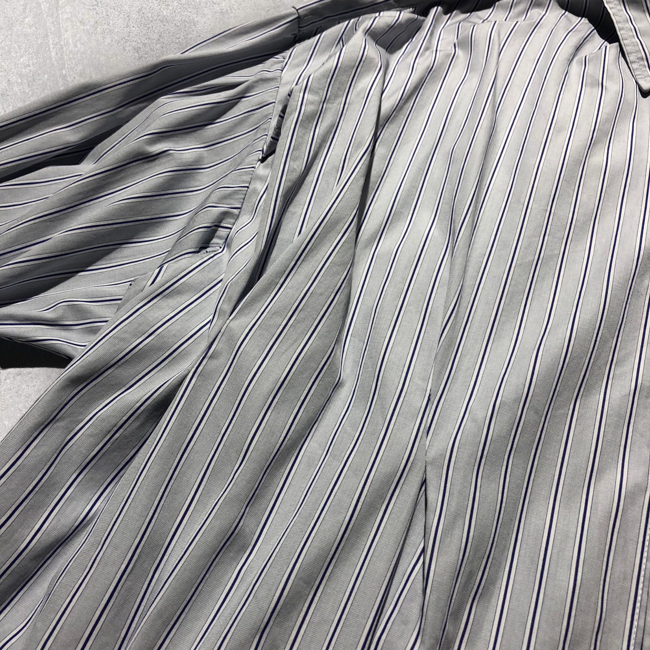 N.HOOLYWOOD × Thomas Mason(エヌハリウッド×トーマスメイソン) RANDOM TACKEDSHIRT 1201-SH06-043 38(M程度) ブルー コンパイルライン