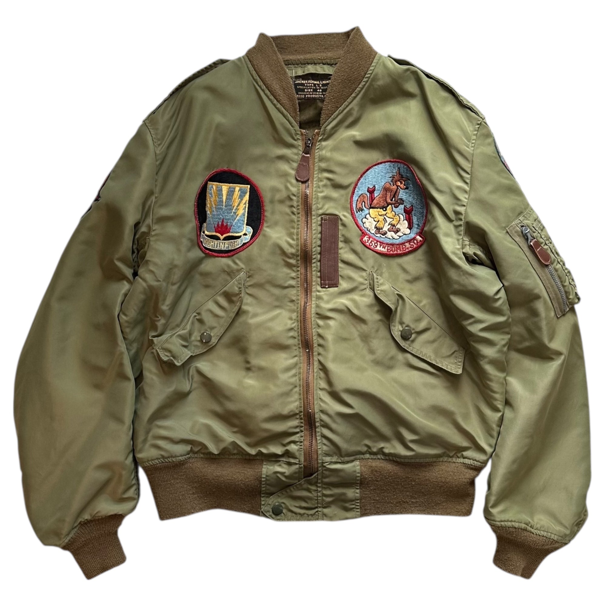 【SALE対象外】BUZZ RICKSON’S(バズリクソンズ) REED PRODUCTS INC. USAF L-2 FLIGHT JACKET リード プロダクツ エアフォース フライト ジャケット AF33(038)-7435 40 セージグリーン 303d BOMBARDMENT GROUP 第303爆撃グループ 500着限定