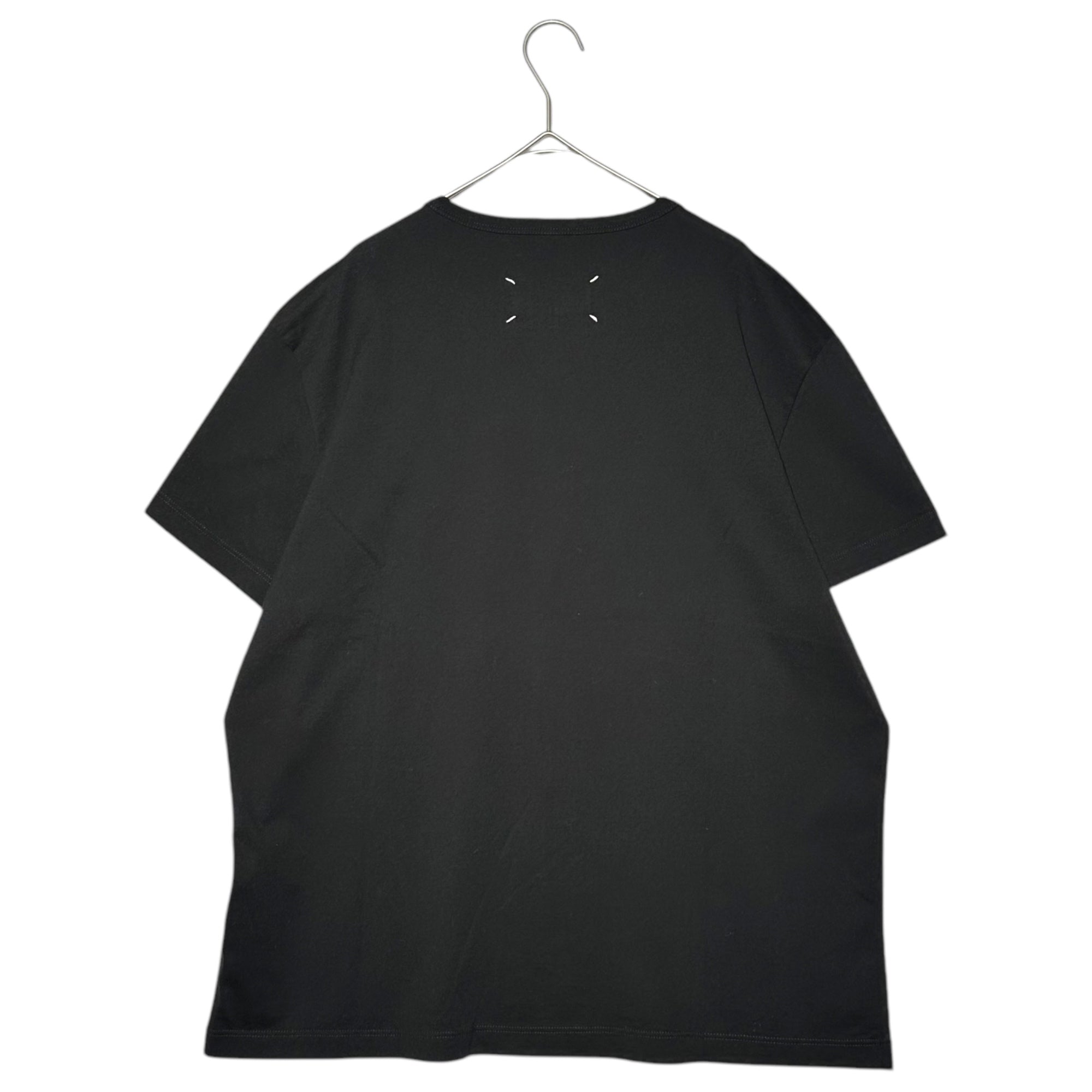 MAISON MARGIELA(メゾンマルジェラ) 20AW Inverted Logo Embroidery T-Shirt 逆さロゴ 刺繍 Tシャツ S30GC0701 48(M程度) ブラック